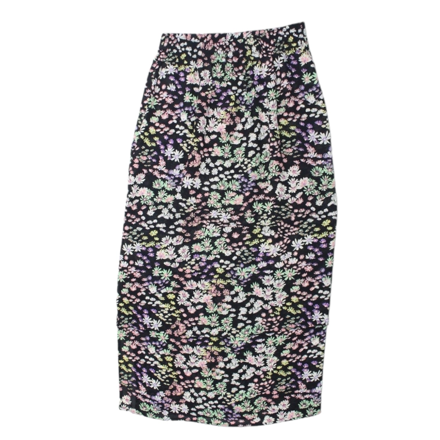 Hush Black Brooks Ditsy Floral Midi Skirt
