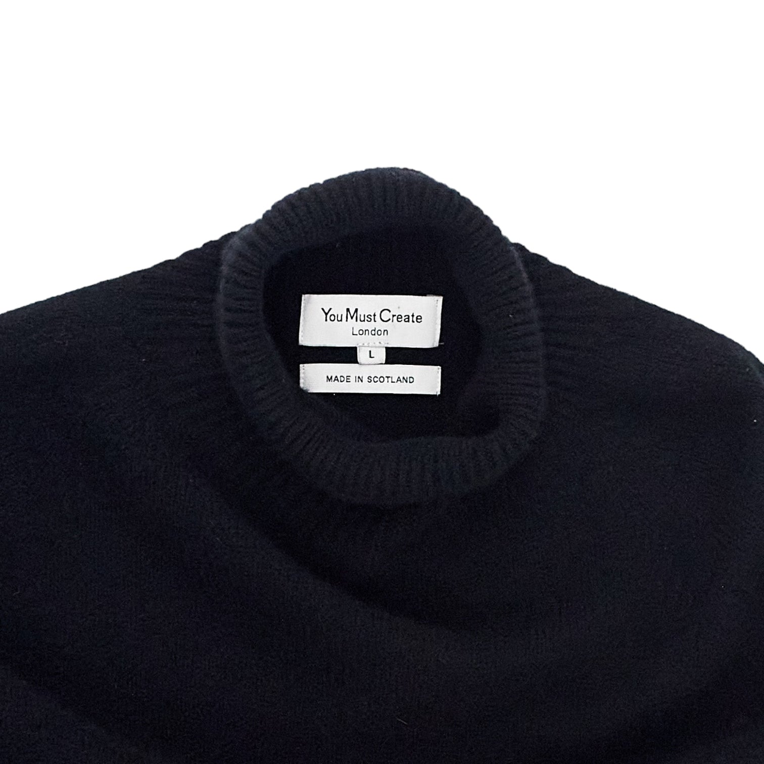 YMC Black Roll Neck Sweater