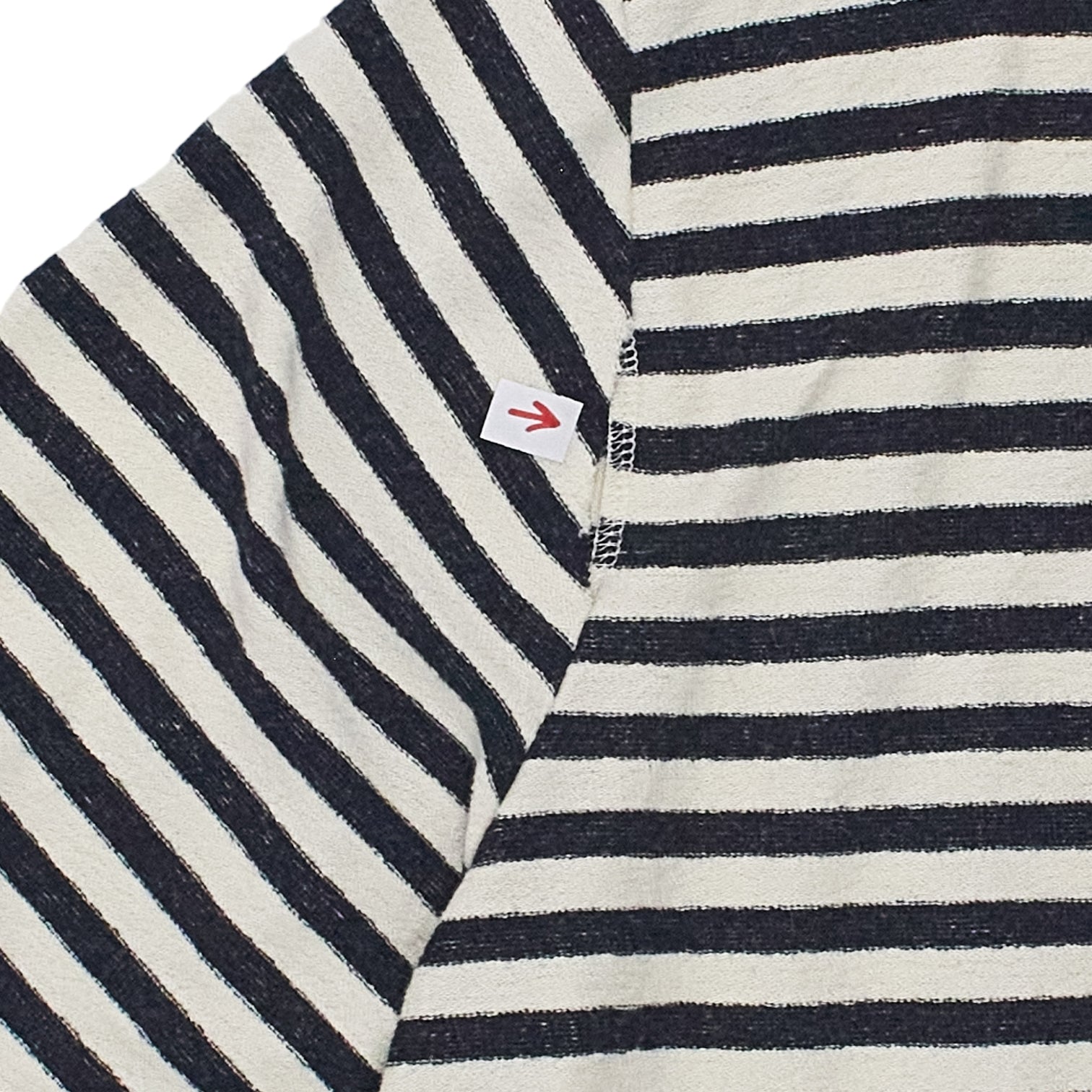 YMC Navy/Ecru Towelling Top