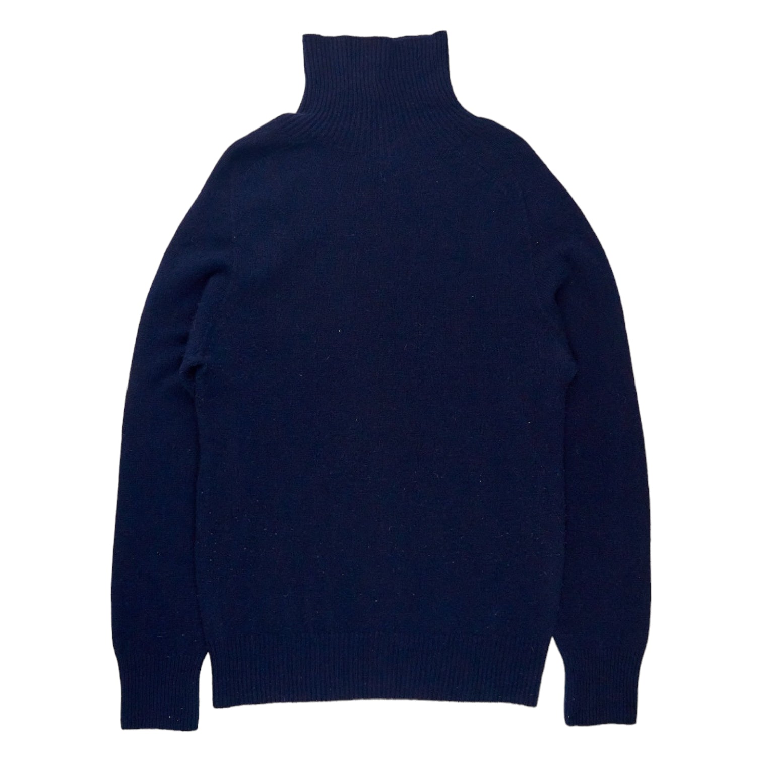 YMC Navy Roll Neck Jumper