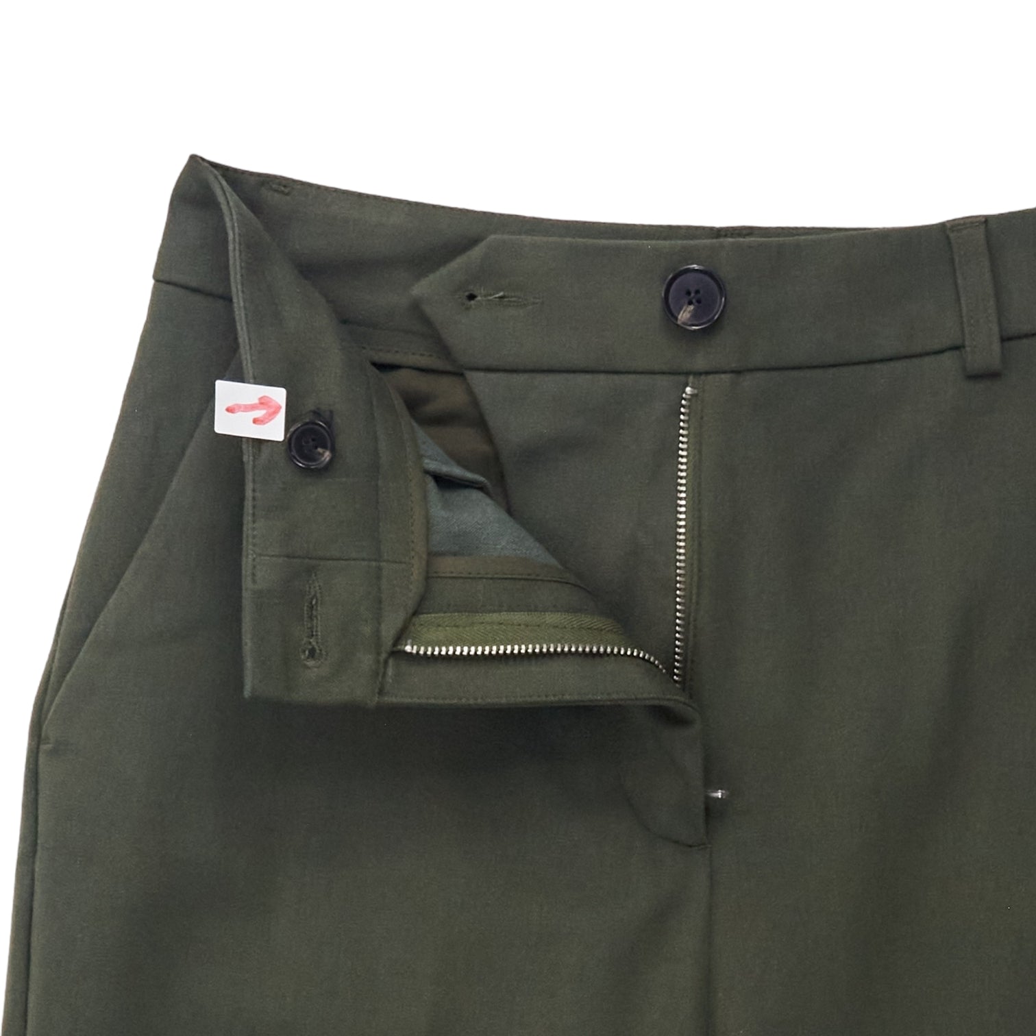 YMC Olive Straight Leg Trouser