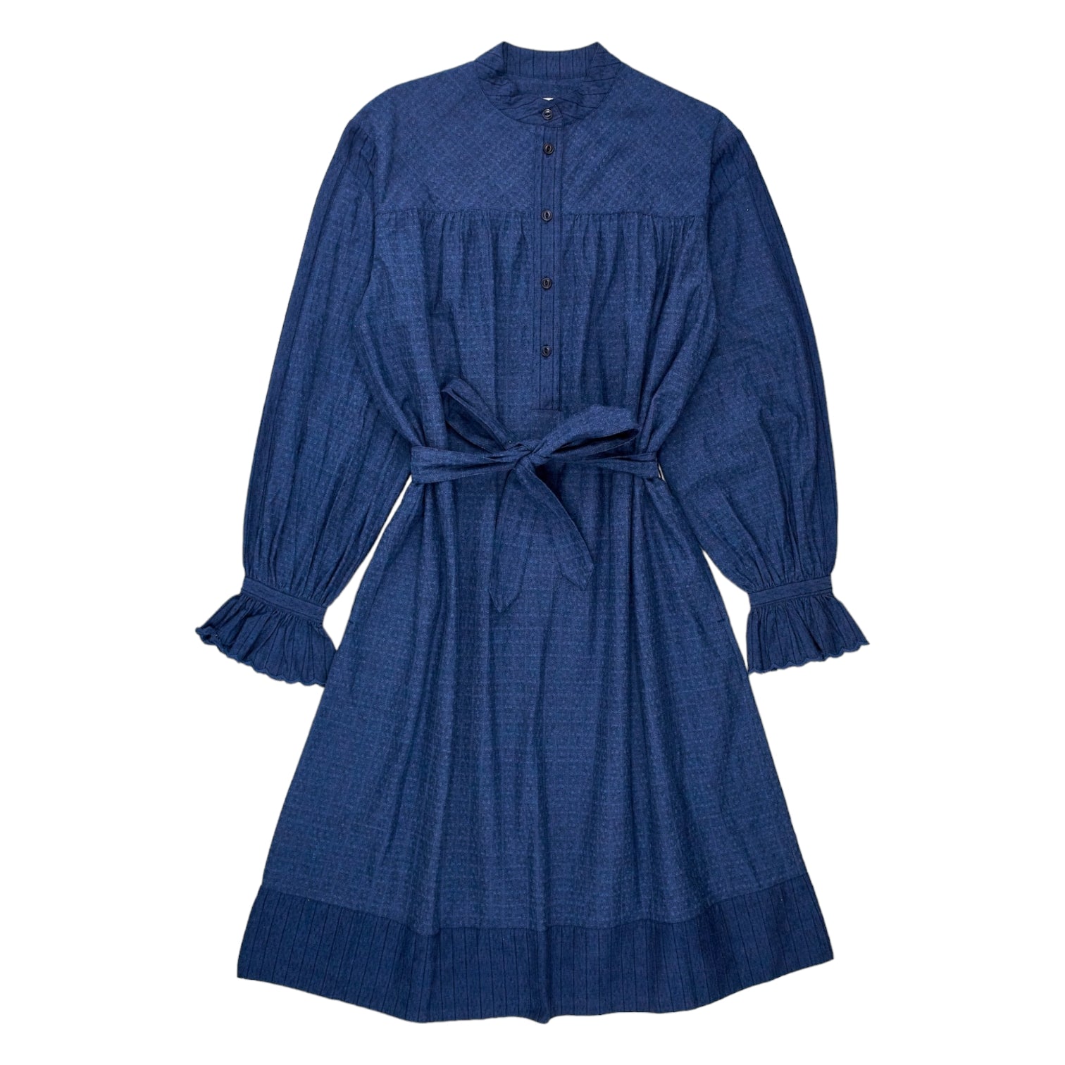 YMC Indigo Dobby Abery Dress