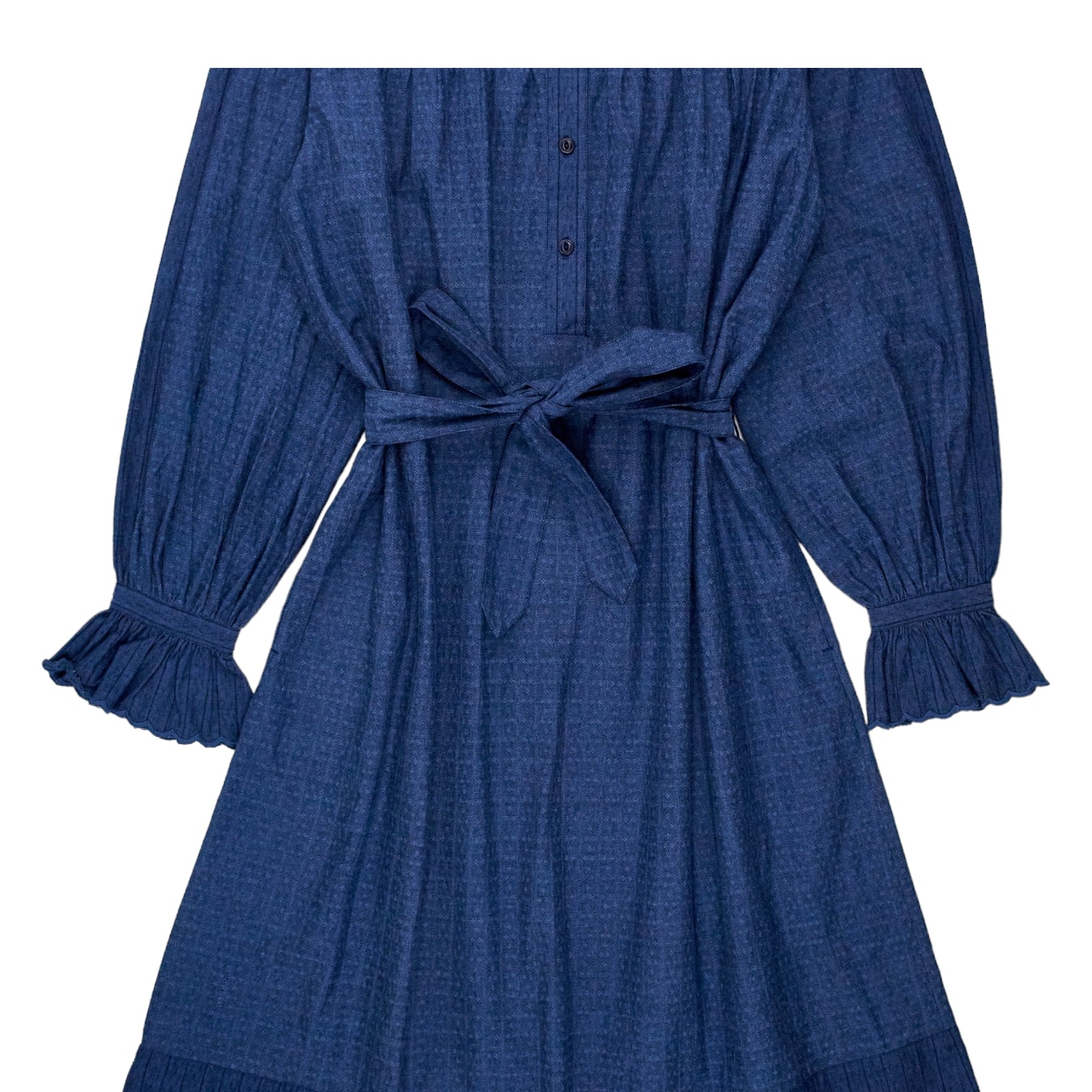 YMC Indigo Dobby Abery Dress
