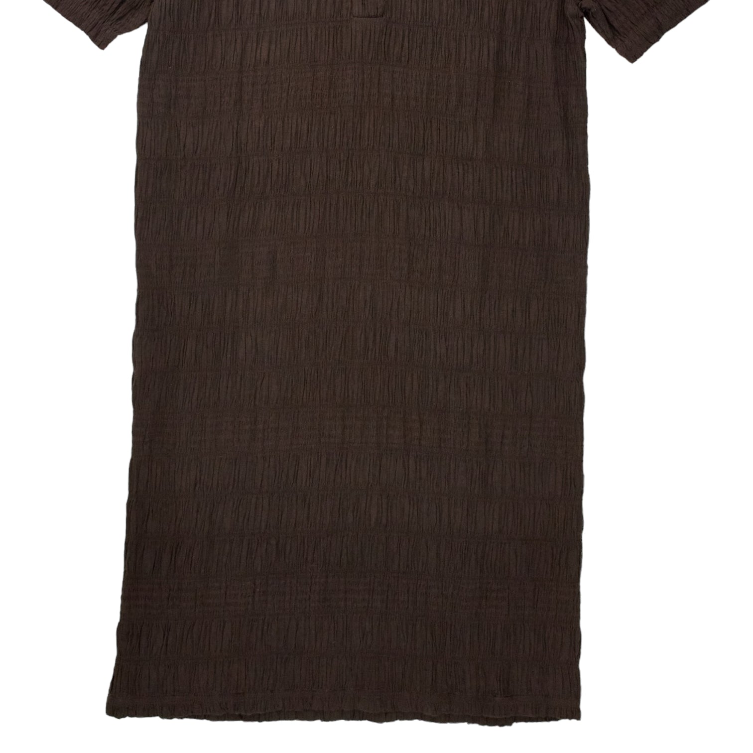 YMC Brown Elasticated Cotton Angelina Dress