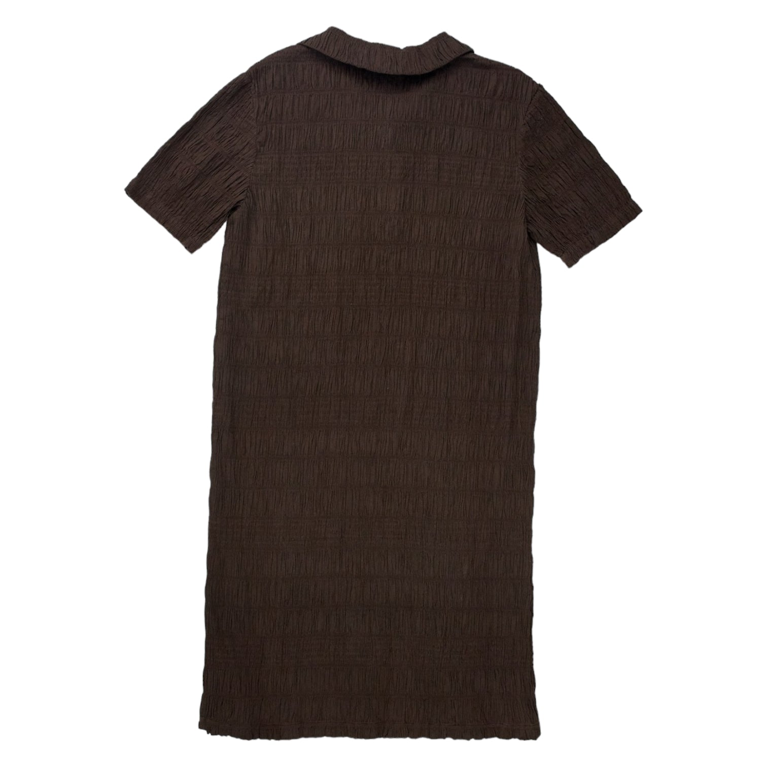 YMC Brown Elasticated Cotton Angelina Dress