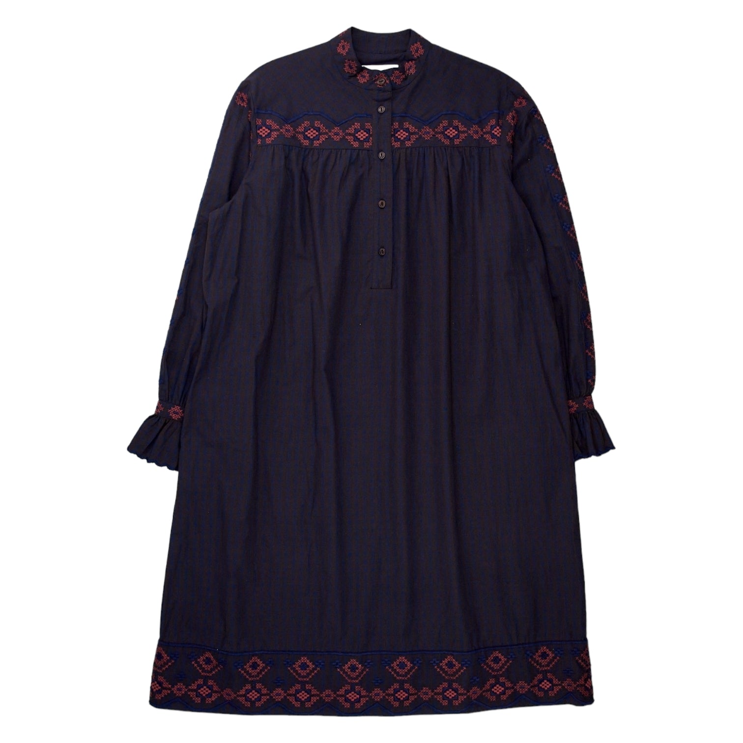 YMC Blue, Brown Abery Dress