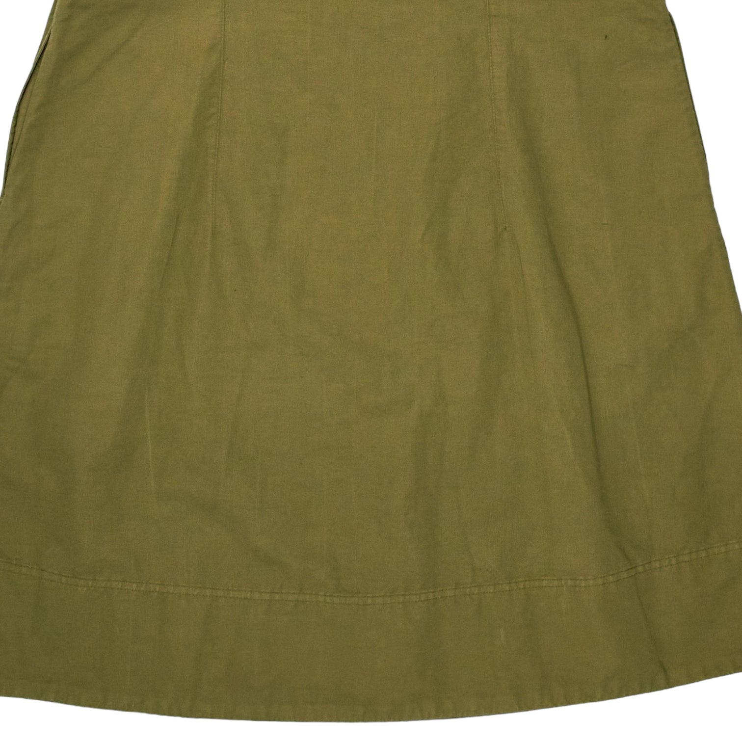 YMC Olive Cotton 1/4 Zip Dress