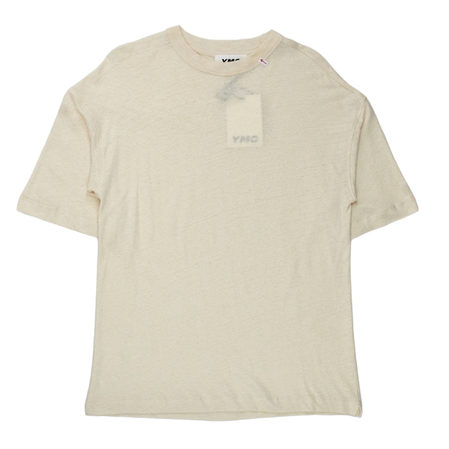 YMC Ecru Linen Mix Triple T-Shirt
