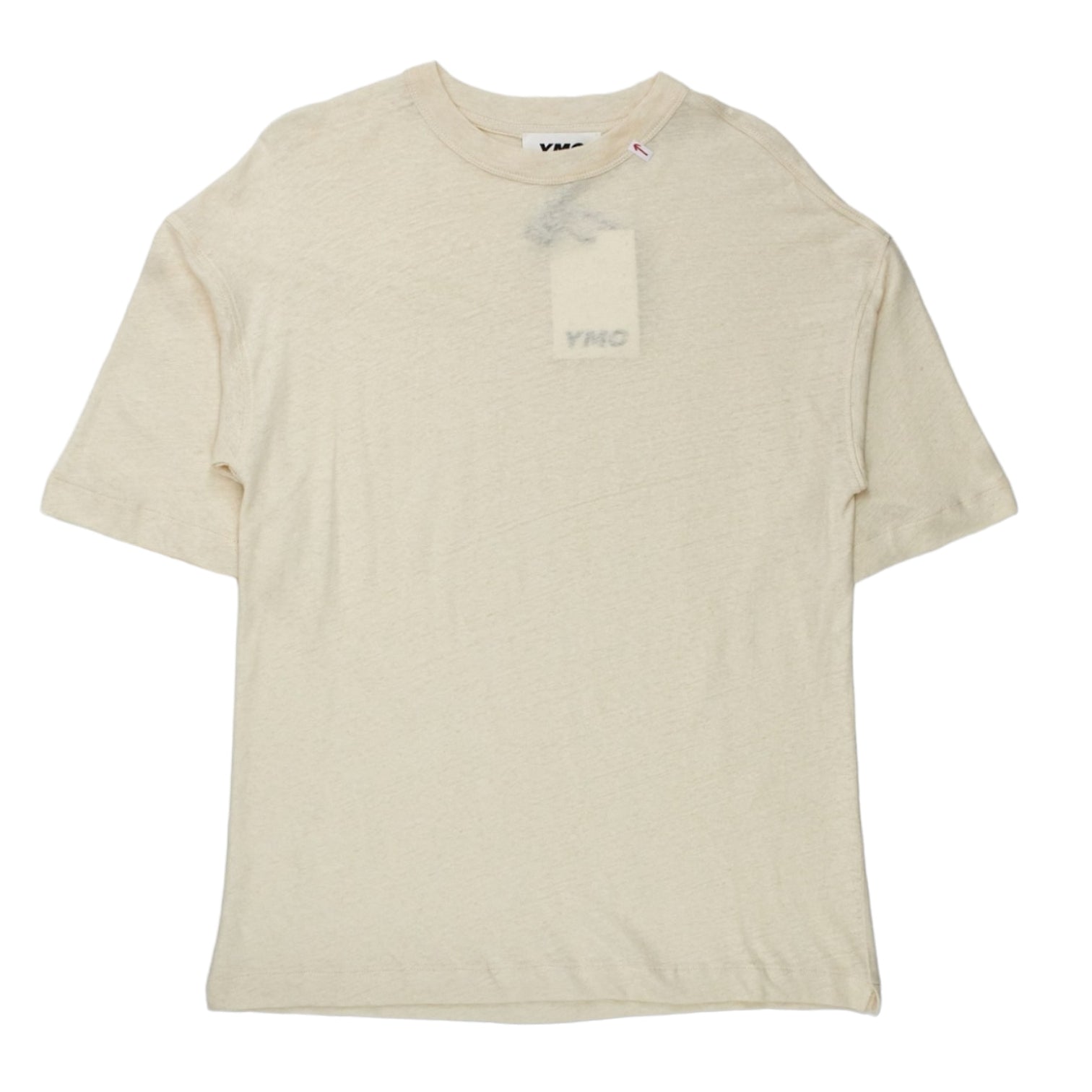 YMC Ecru Linen Mix Triple T-Shirt