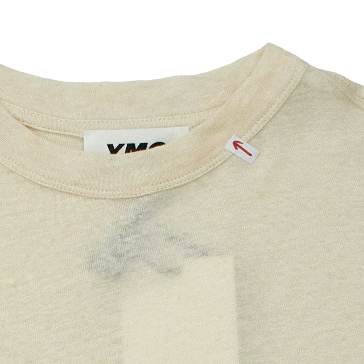 YMC Ecru Linen Mix Triple T-Shirt