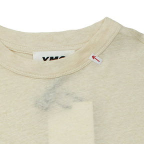 YMC Ecru Linen Mix Triple T-Shirt