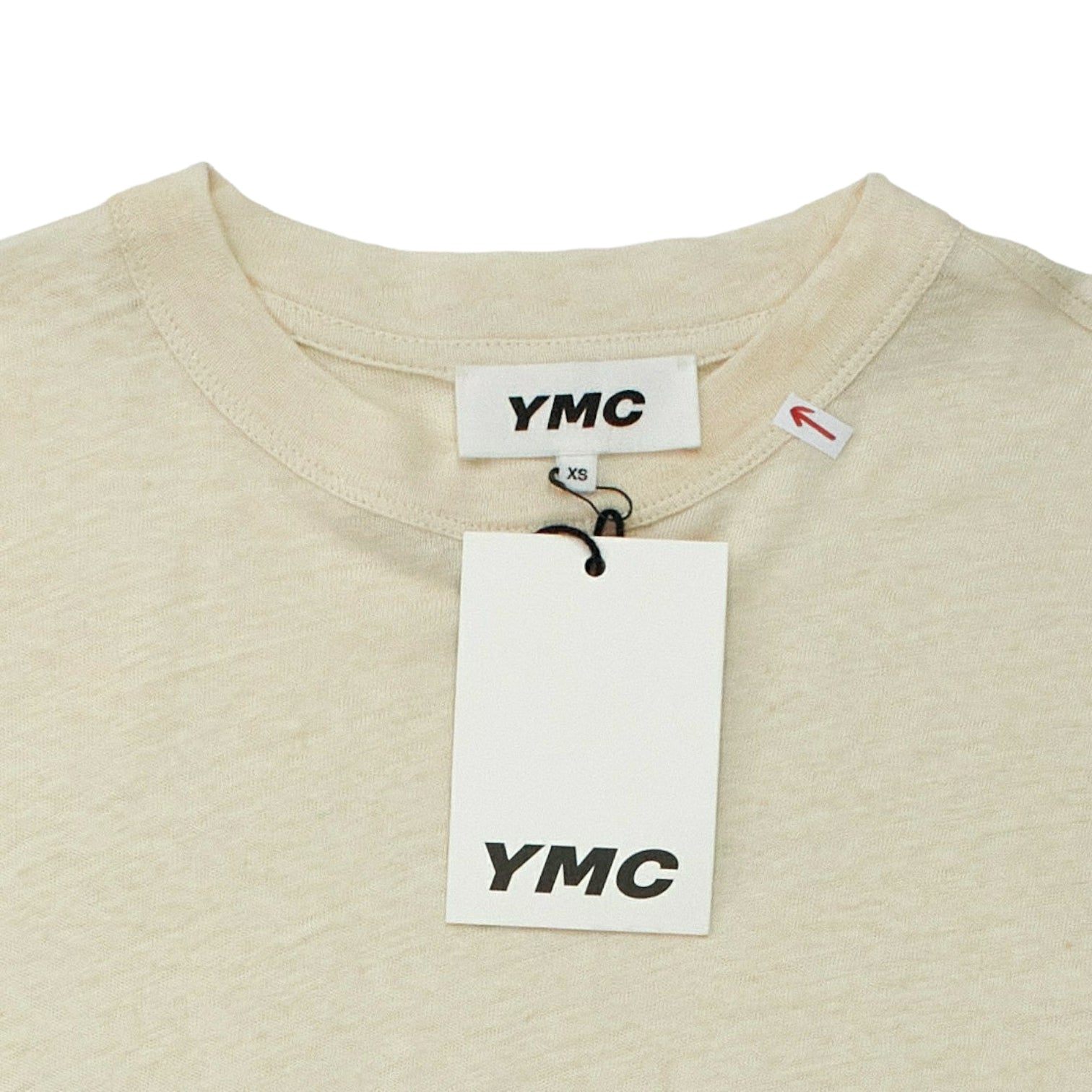 YMC Ecru Linen Mix Triple T-Shirt