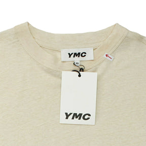 YMC Ecru Linen Mix Triple T-Shirt