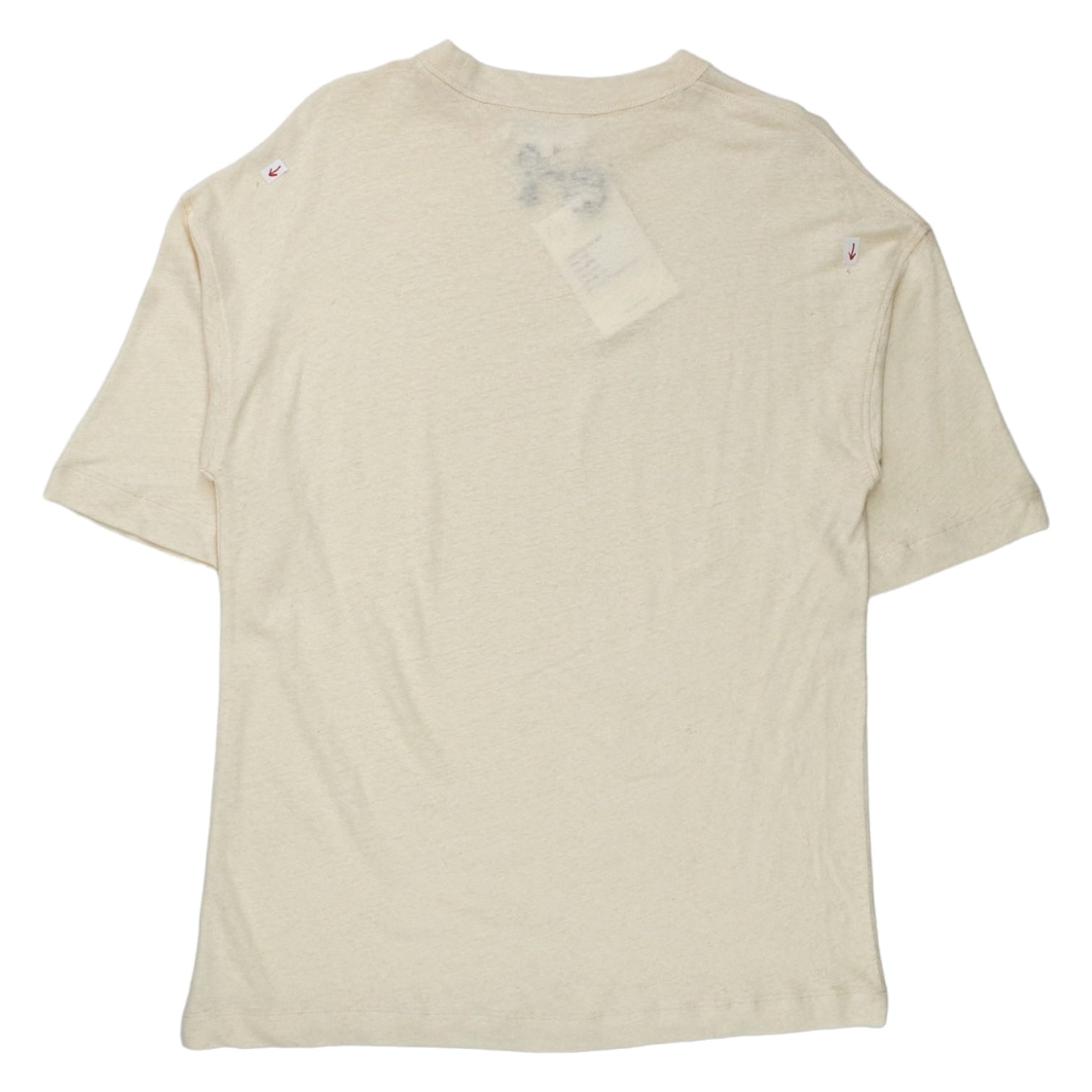 YMC Ecru Linen Mix Triple T-Shirt