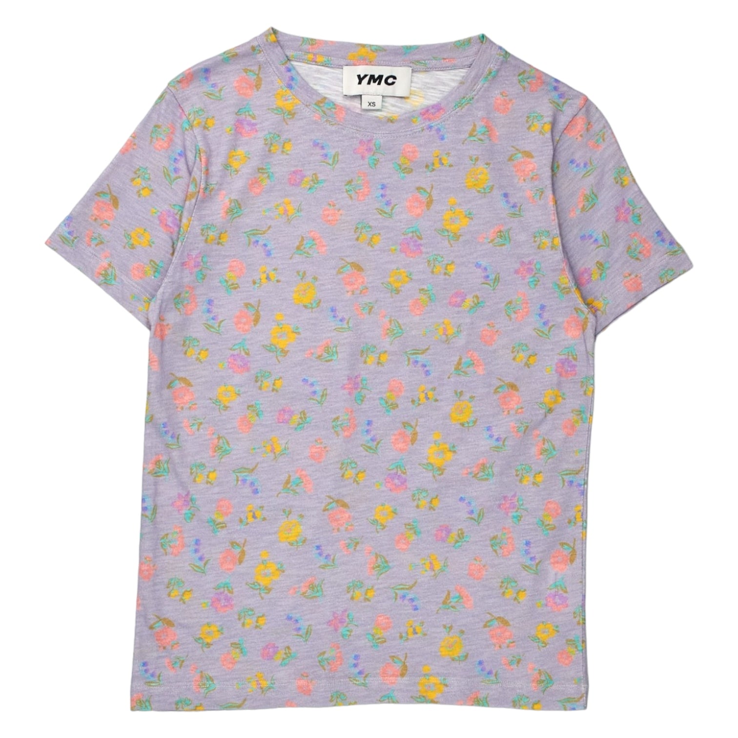 YMC Lilac/Multi Floral T Shirt