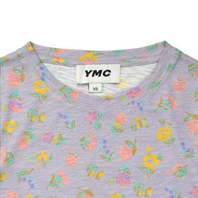 YMC Lilac/Multi Floral T Shirt