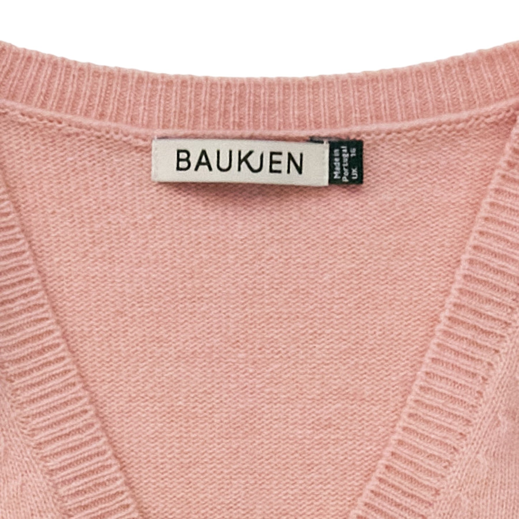 Baukjen Pink V-Neck Knit Jumper