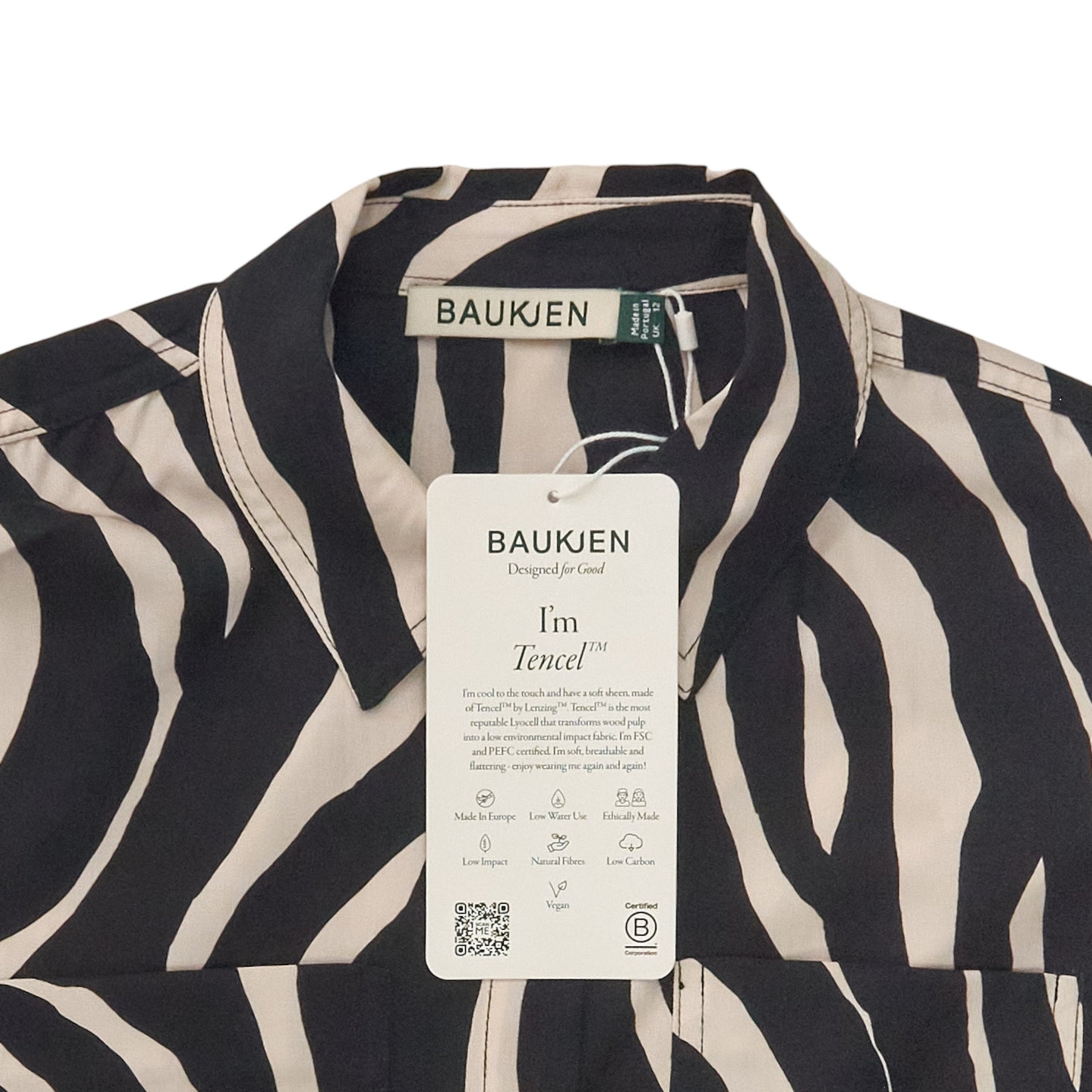 Baukjem Black Zebra Kamilah Shirt