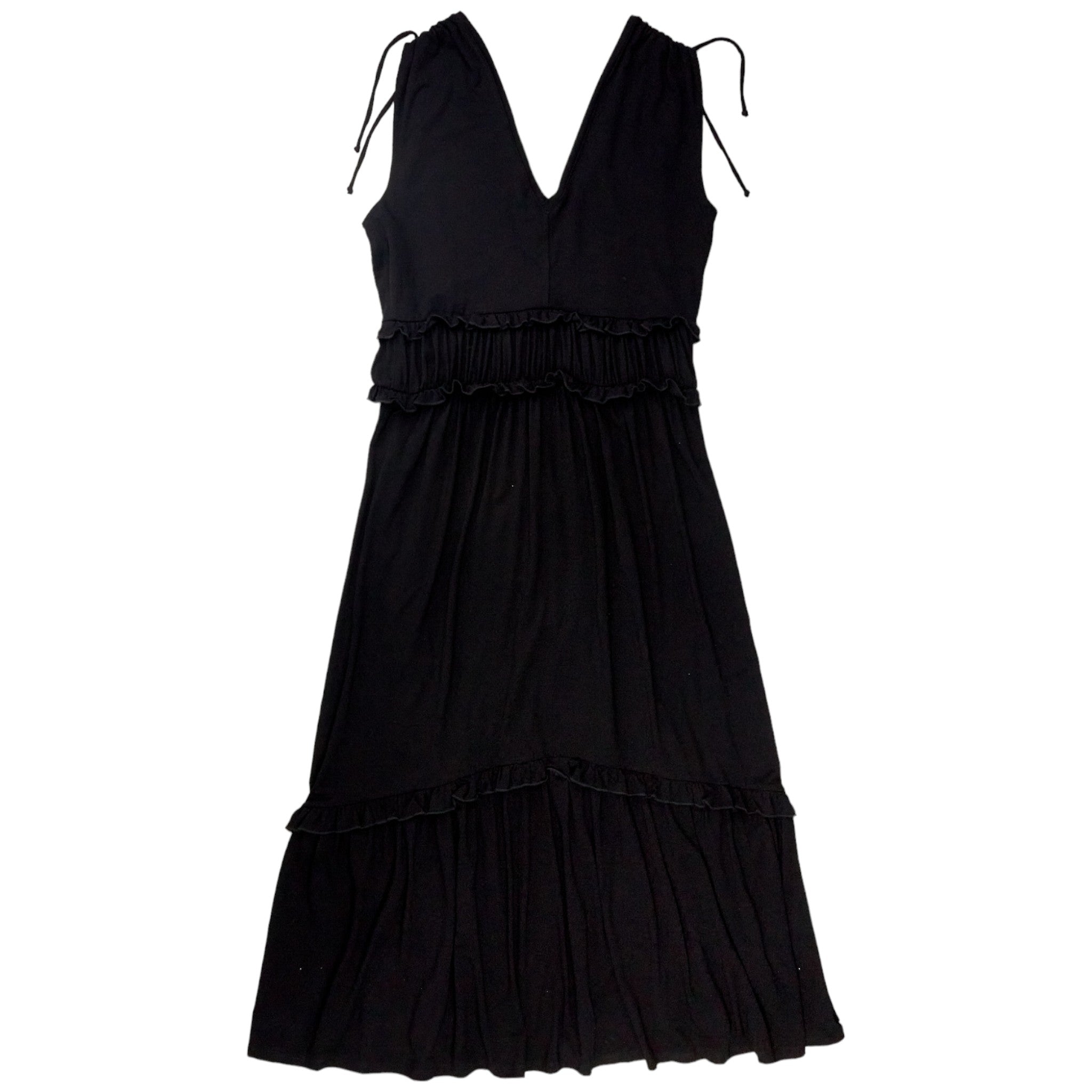 Baukjen Black Tiered Jersey Dress