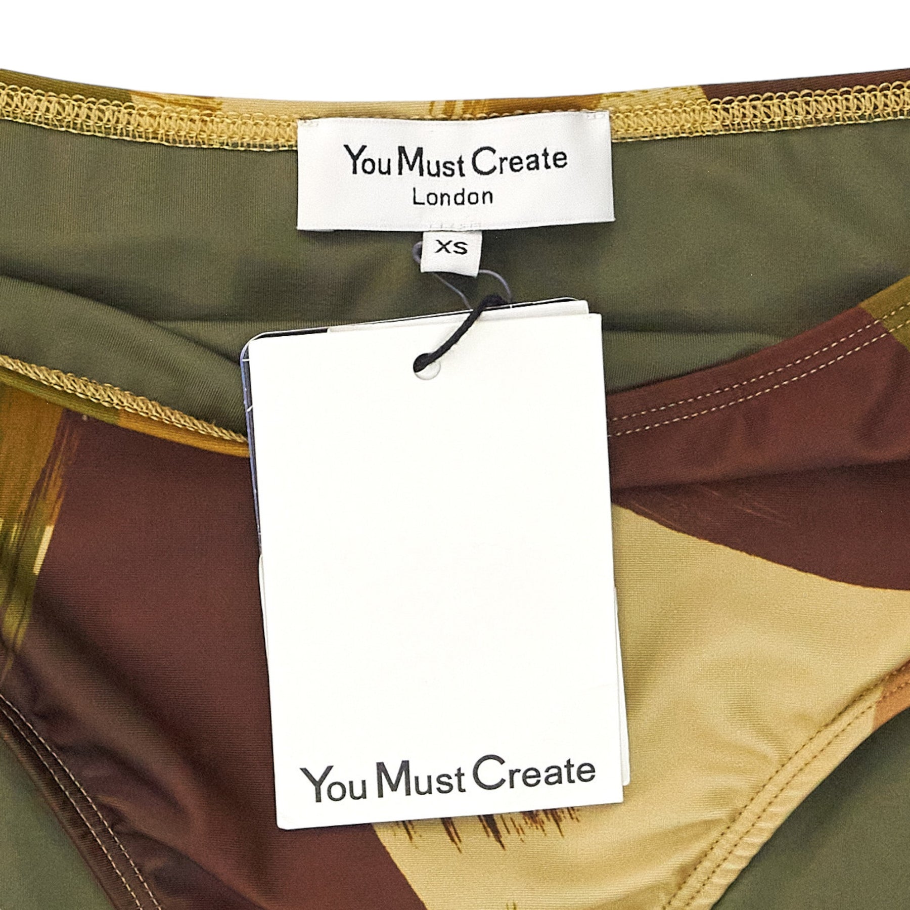 YMC Green/Brown Bikini Bottoms