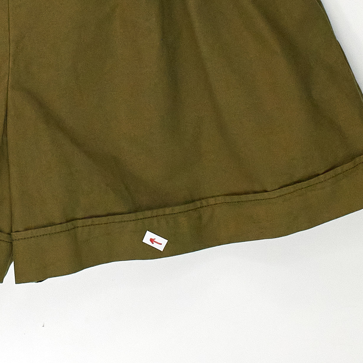 YMC Dark Olive Pleated Shorts
