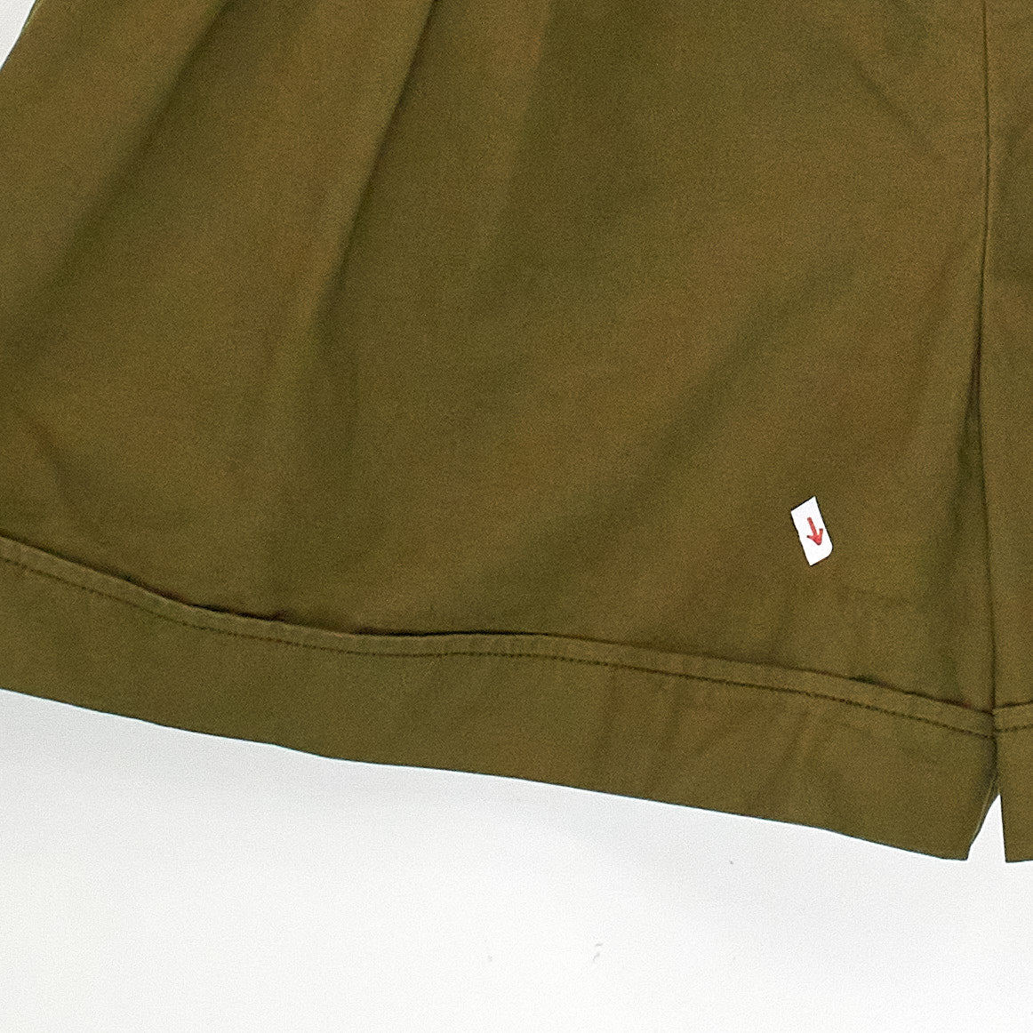 YMC Dark Olive Pleated Shorts