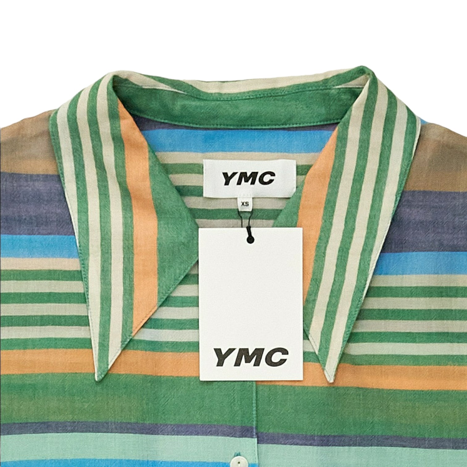 YMC Blue/Multi Stripe Shirt Dress