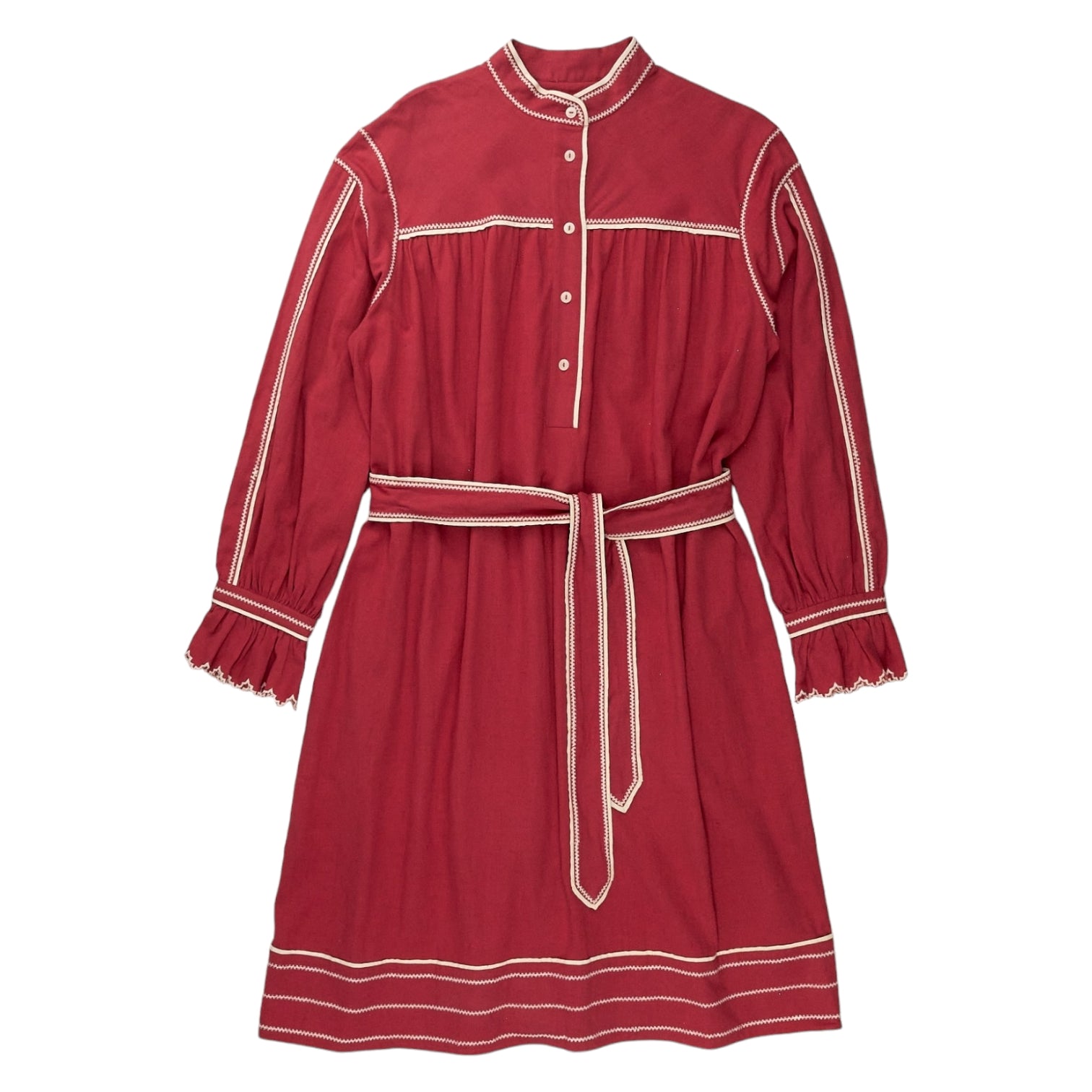 YMC Red Abery Cotton Dress