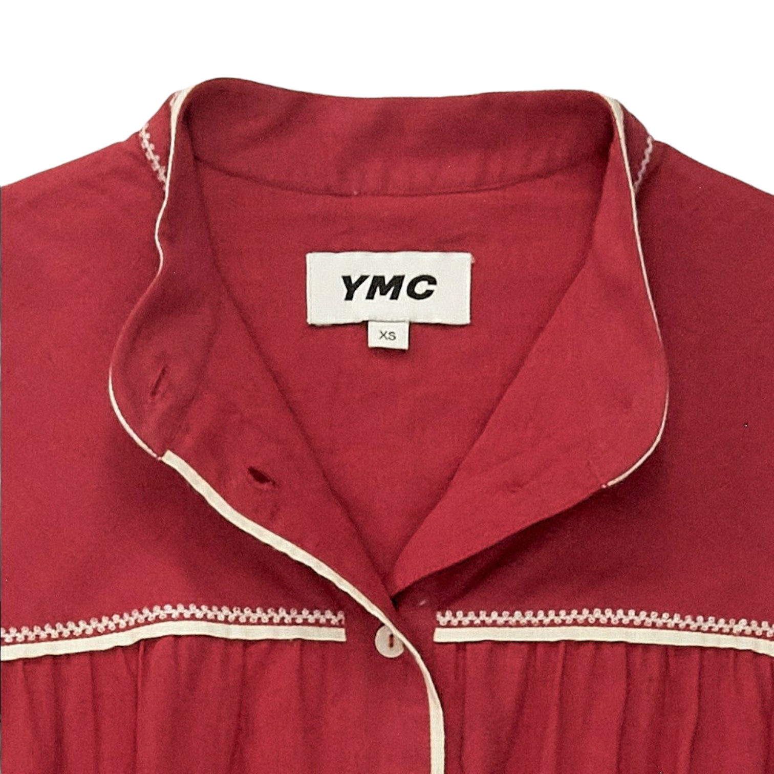 YMC Red Abery Cotton Dress