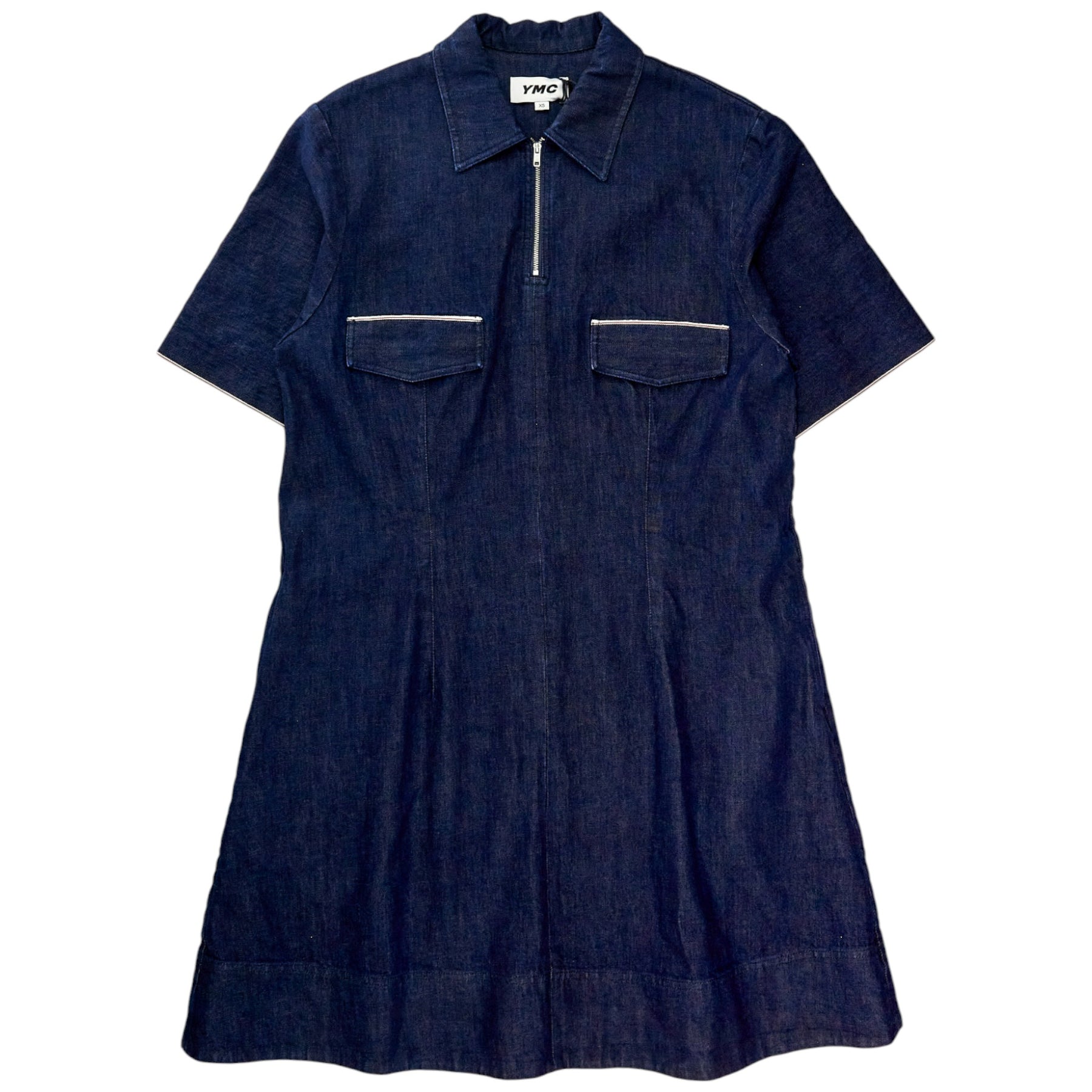 YMC Dark Indigo 1/4 Zip Dress