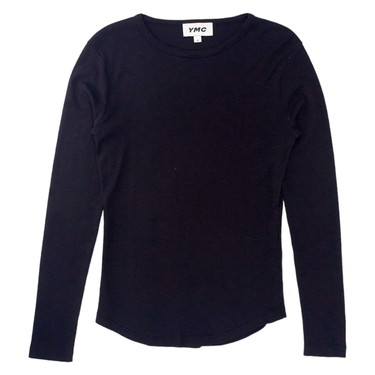 YMC Black Slub Long Sleeve T Shirt