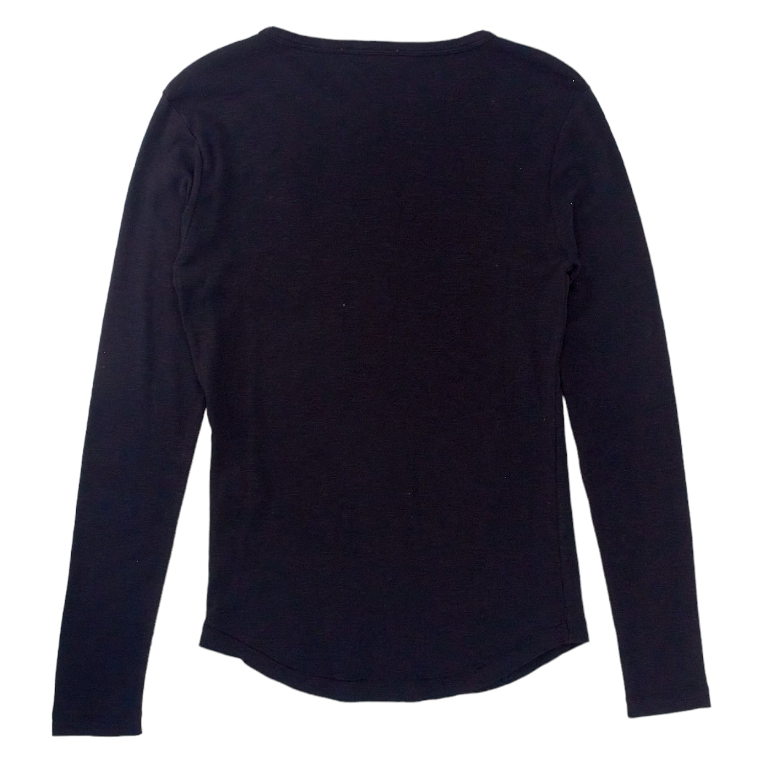 YMC Black Slub Long Sleeve T Shirt