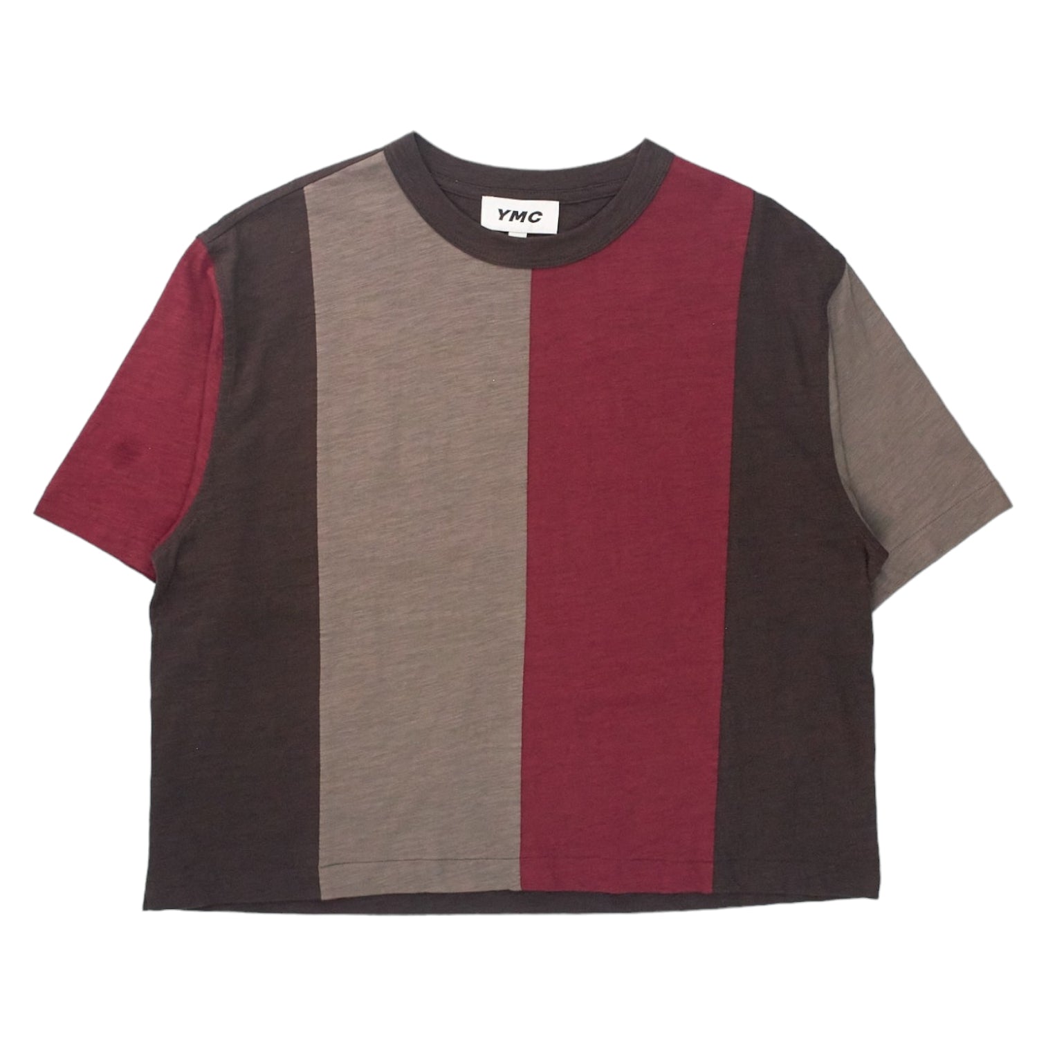 YMC Brown/Red Block T Shirt