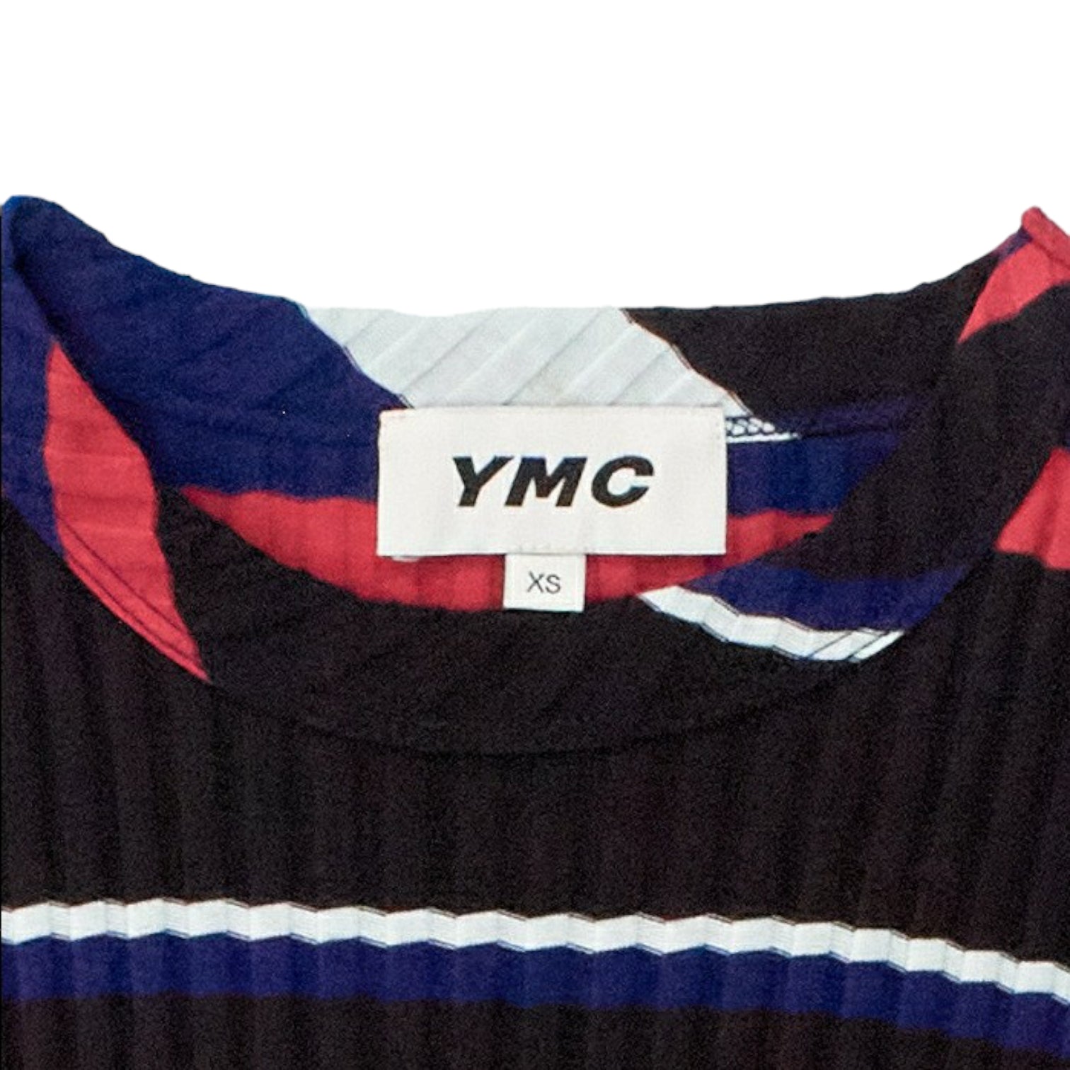 YMC Brown/Blue Stripe Rib Dress