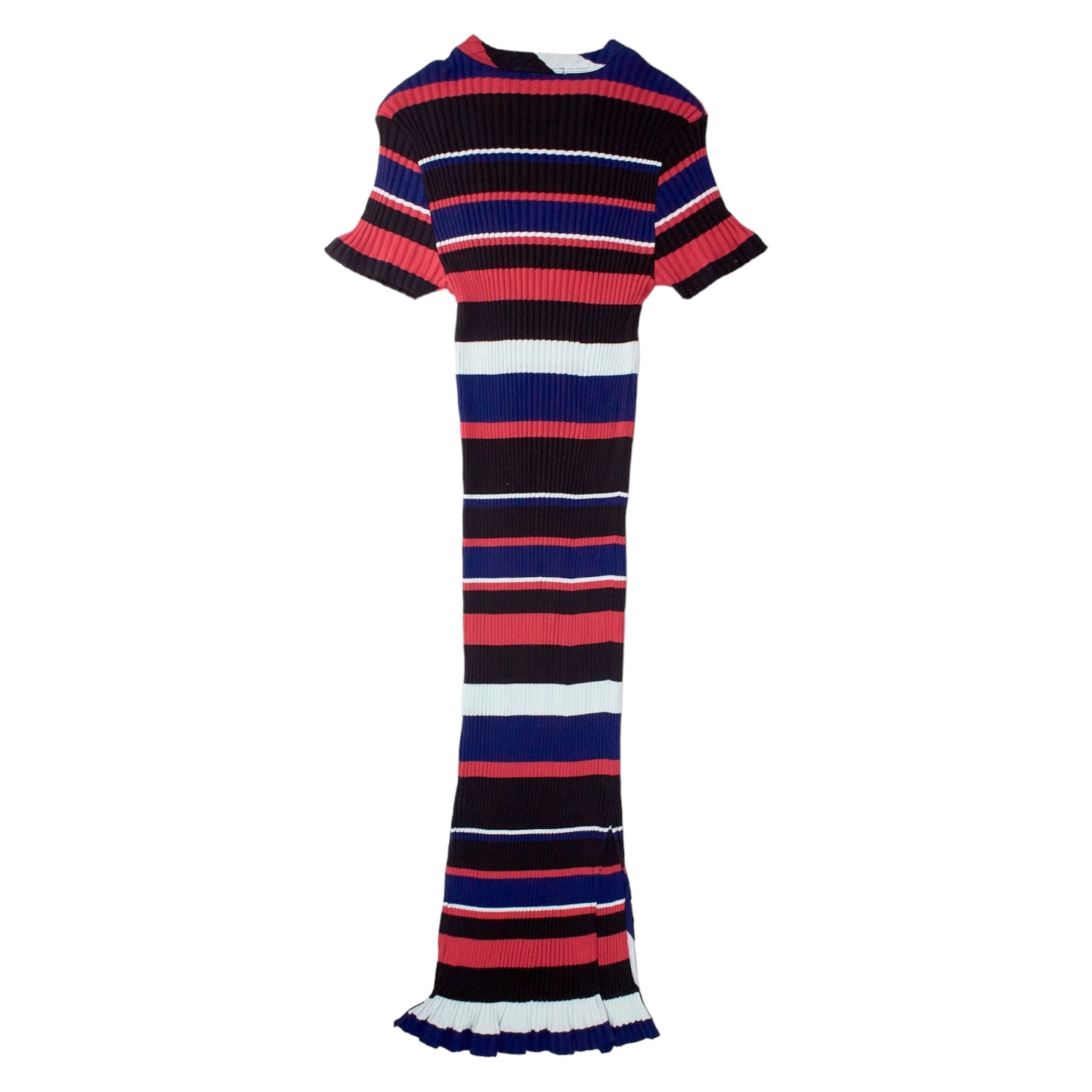 YMC Brown/Blue Stripe Rib Dress
