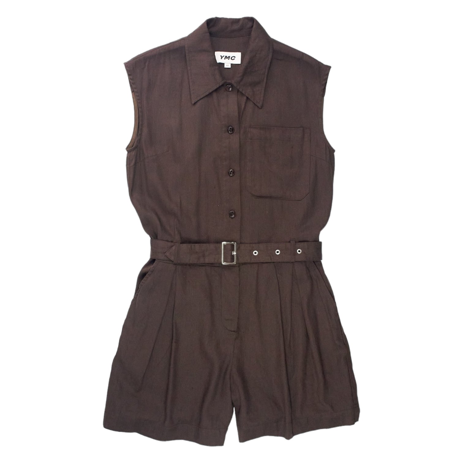 YMC Brown Sleeveless Playsuit