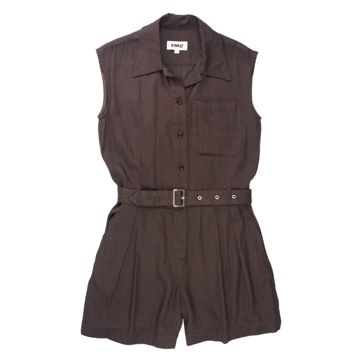 YMC Brown Sleeveless Playsuit