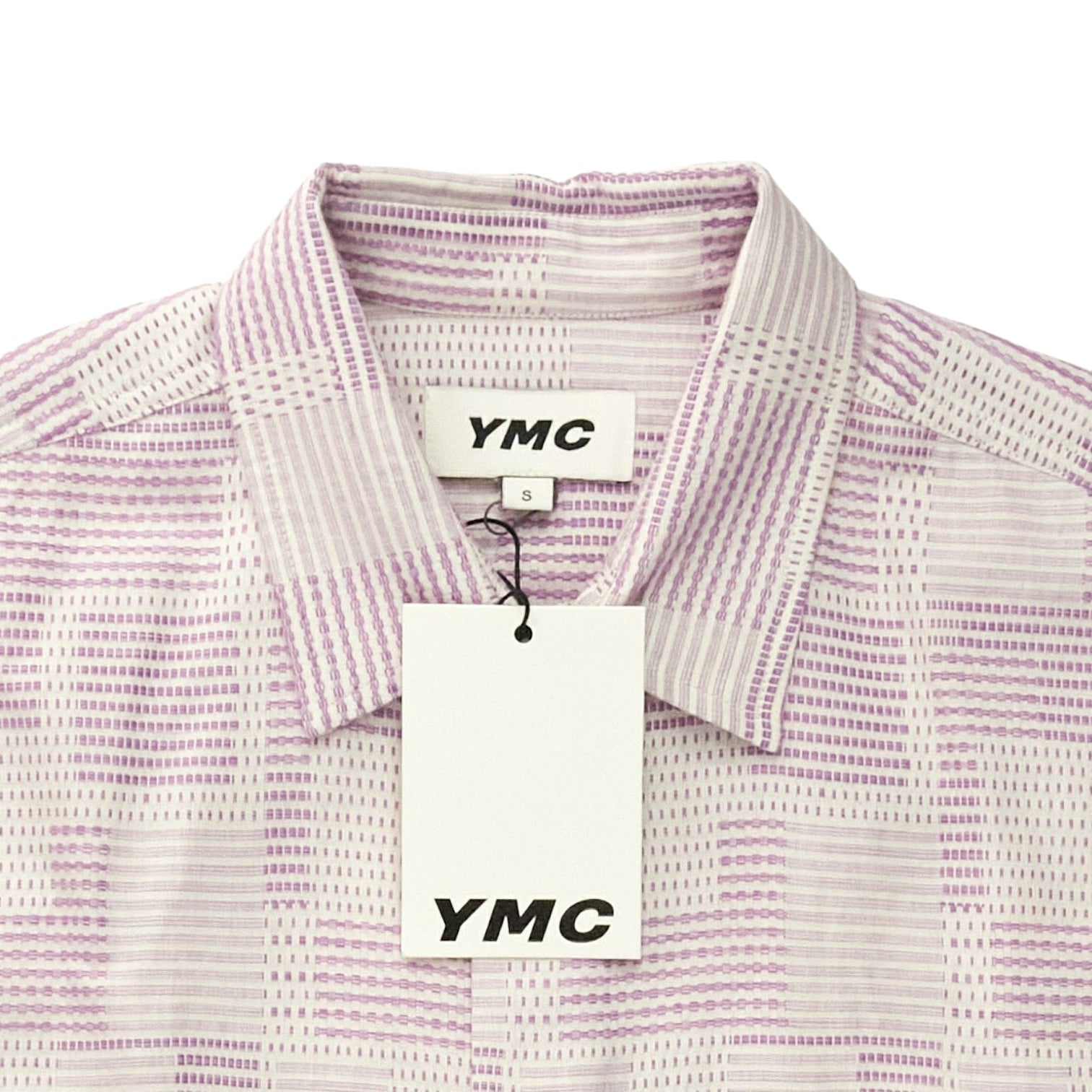 YMC Lilac/White Jacquard Shirt