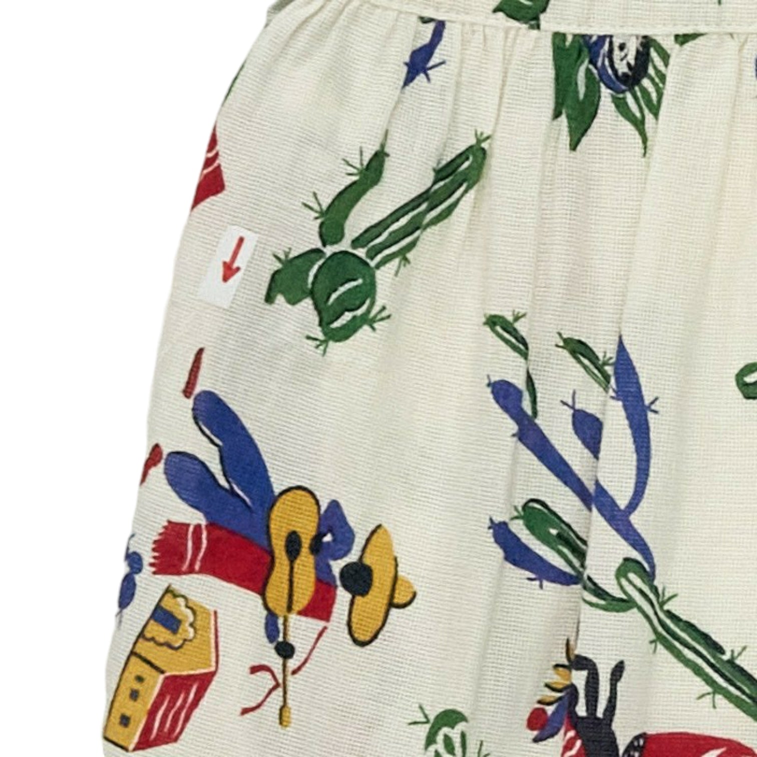 YMC Cream/Multi Folk Print Dress