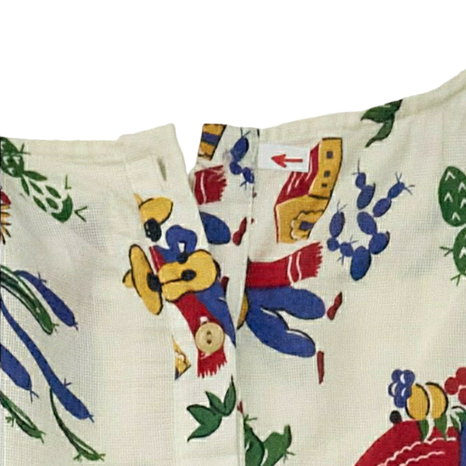 YMC Cream/Multi Folk Print Dress