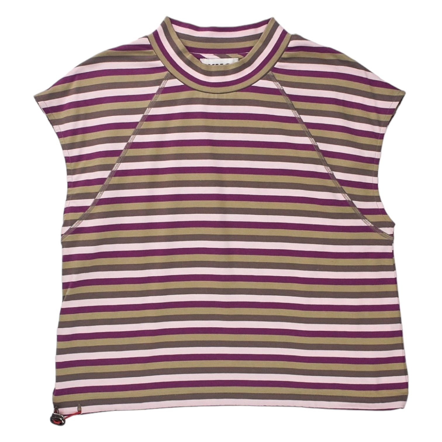 YMC Pink/Green Drawstring Top