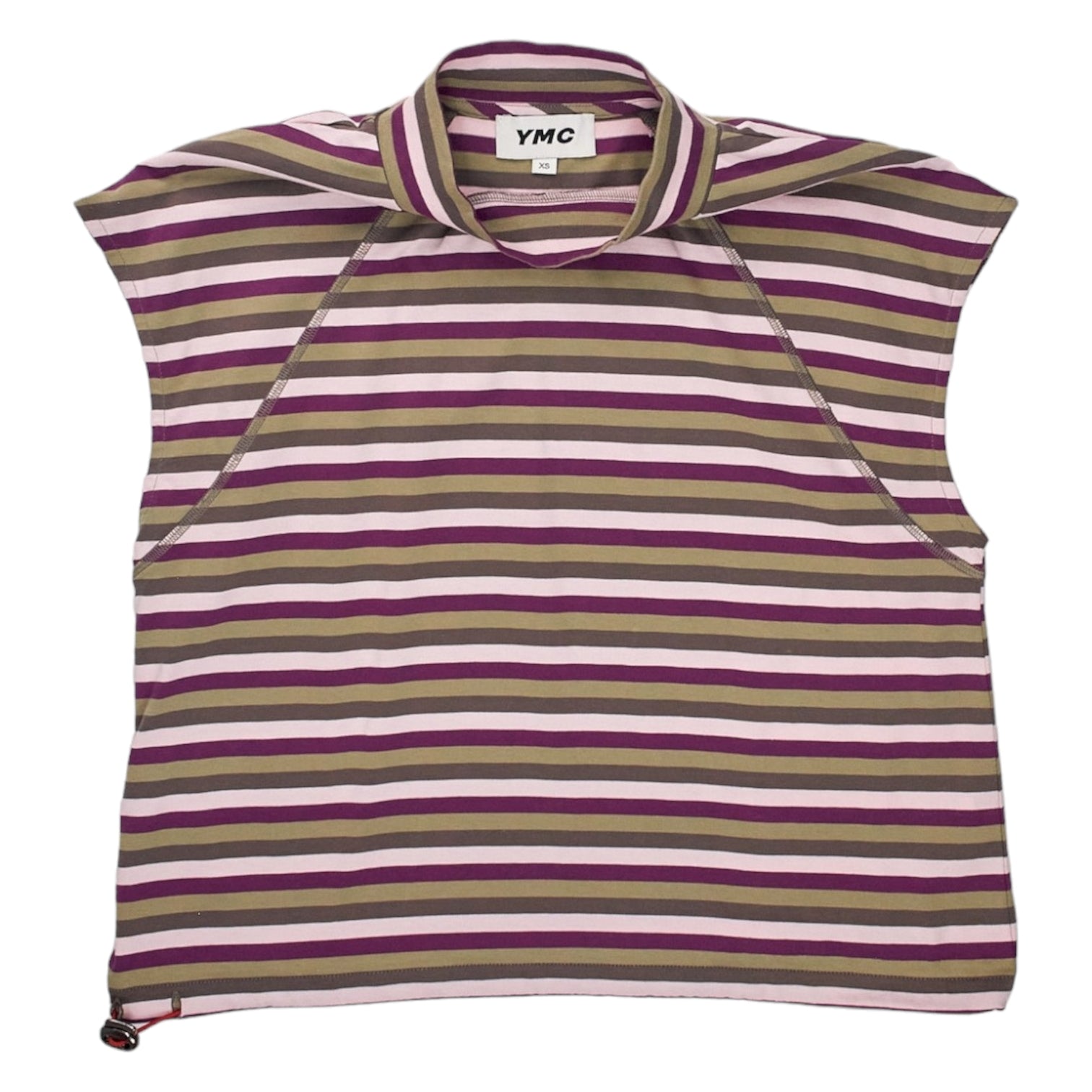 YMC Pink/Green Drawstring Top