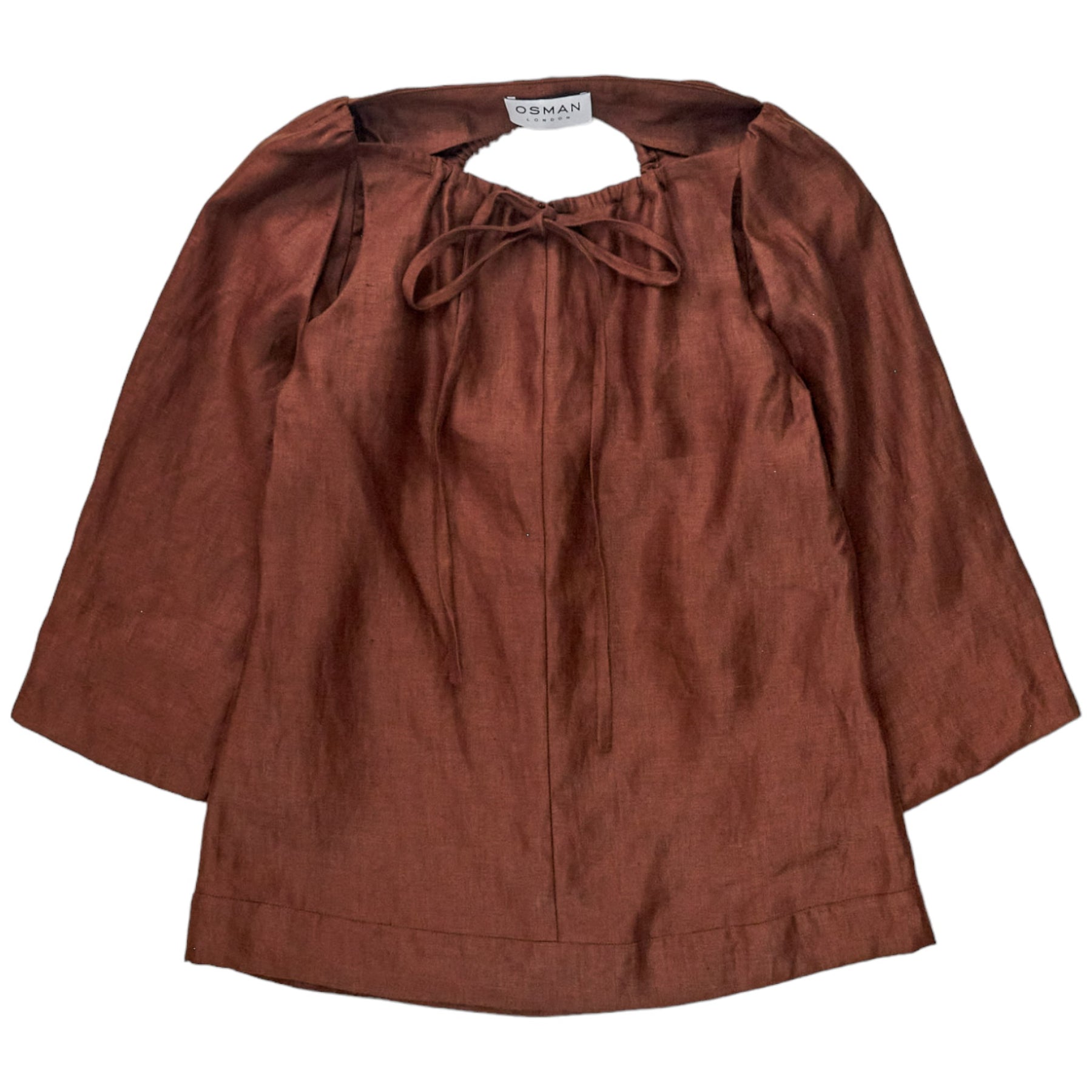 Osman Brown Cut-Out Top