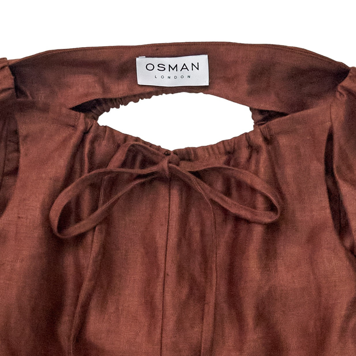 Osman Brown Cut-Out Top