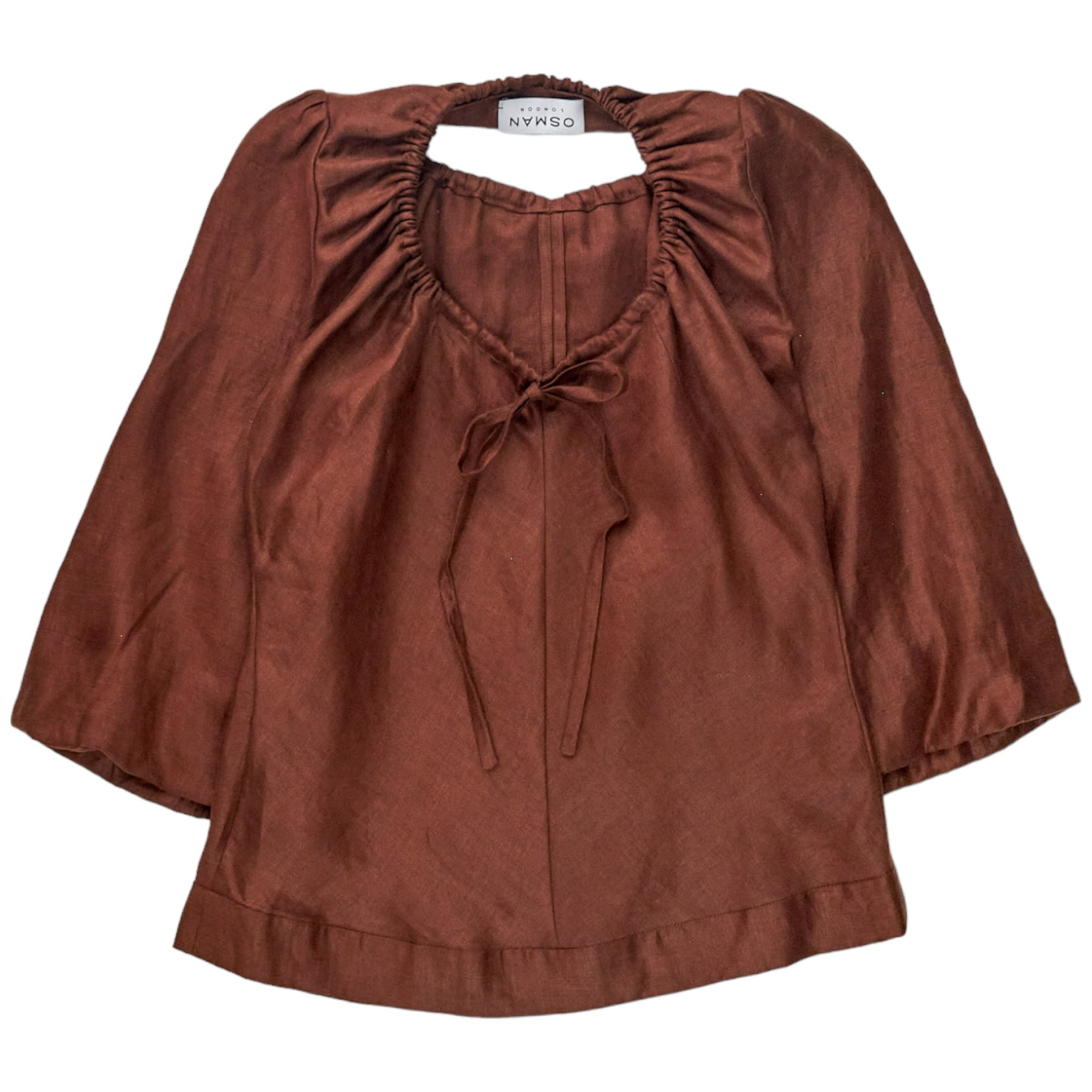 Osman Brown Cut-Out Top