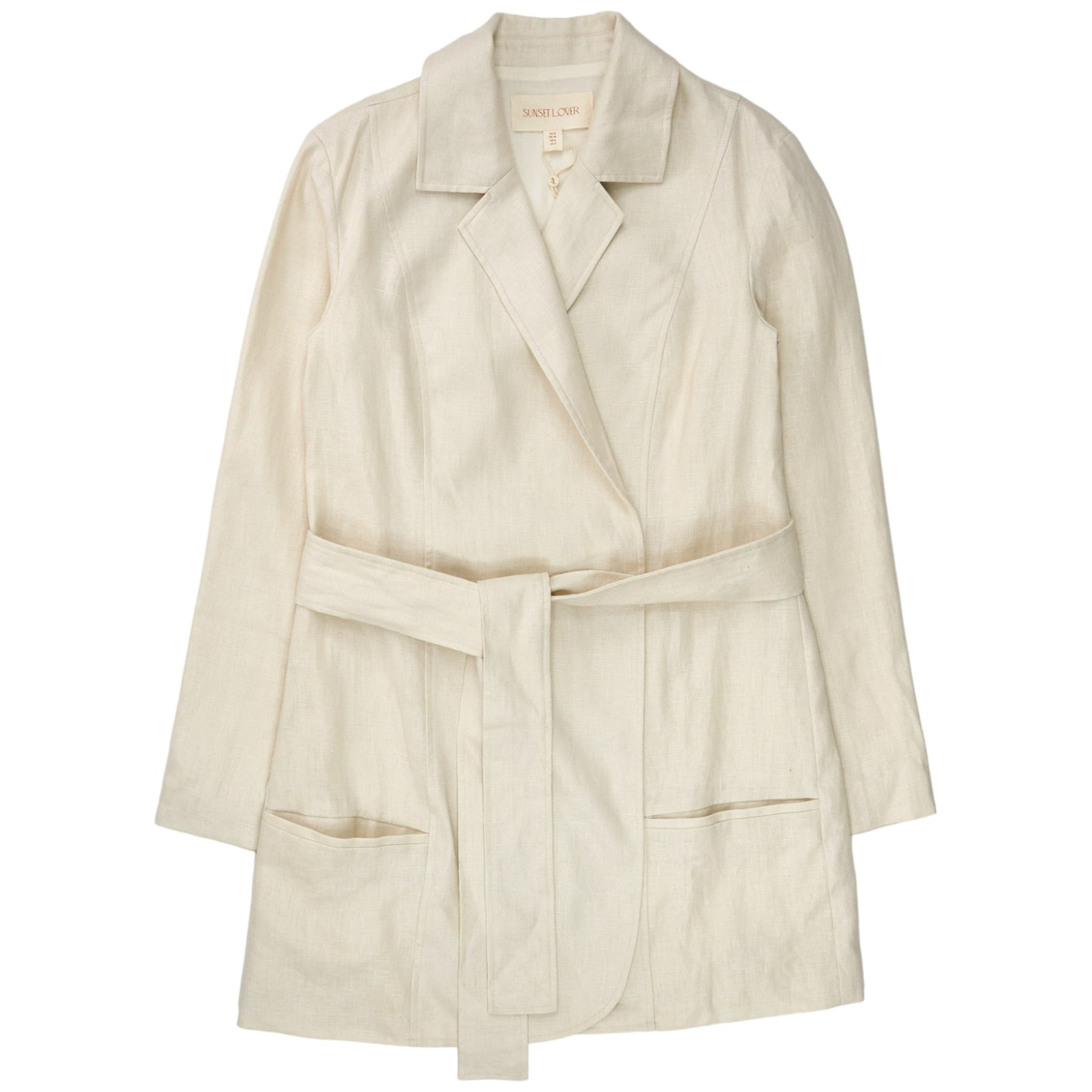 Sunset Lover Cream Linen Jacket