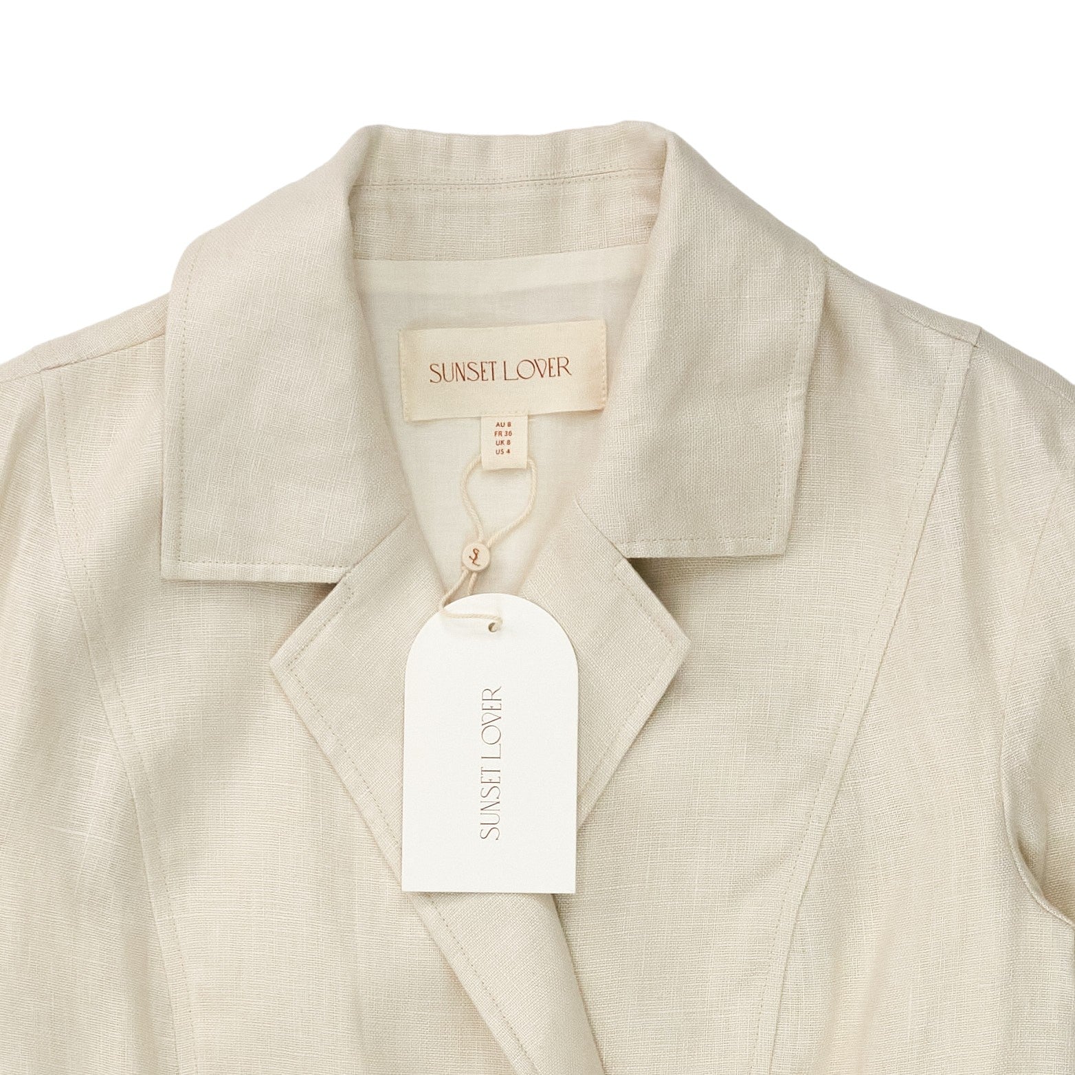 Sunset Lover Cream Linen Jacket