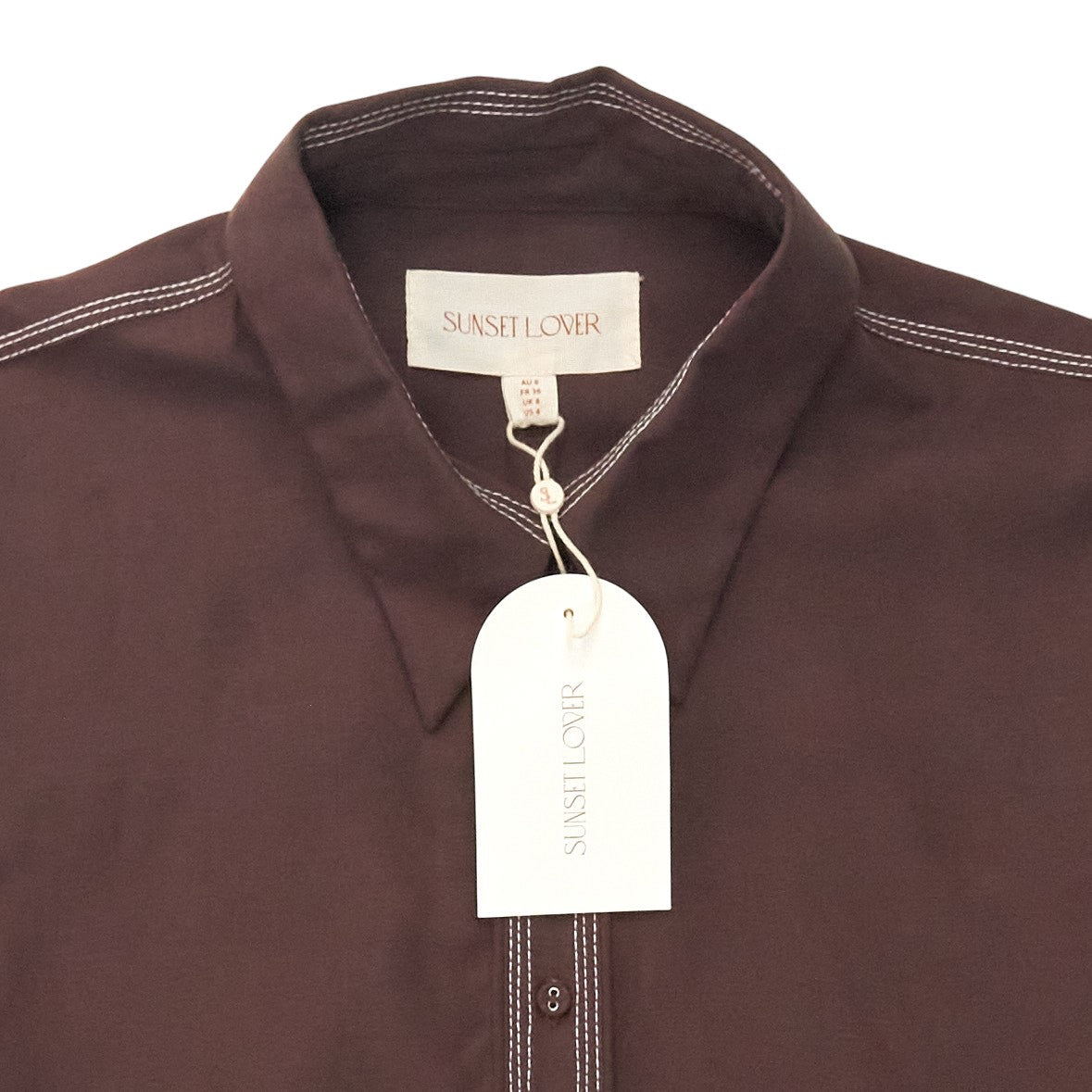 Sunset Lover Carob Darya Shirt Dress