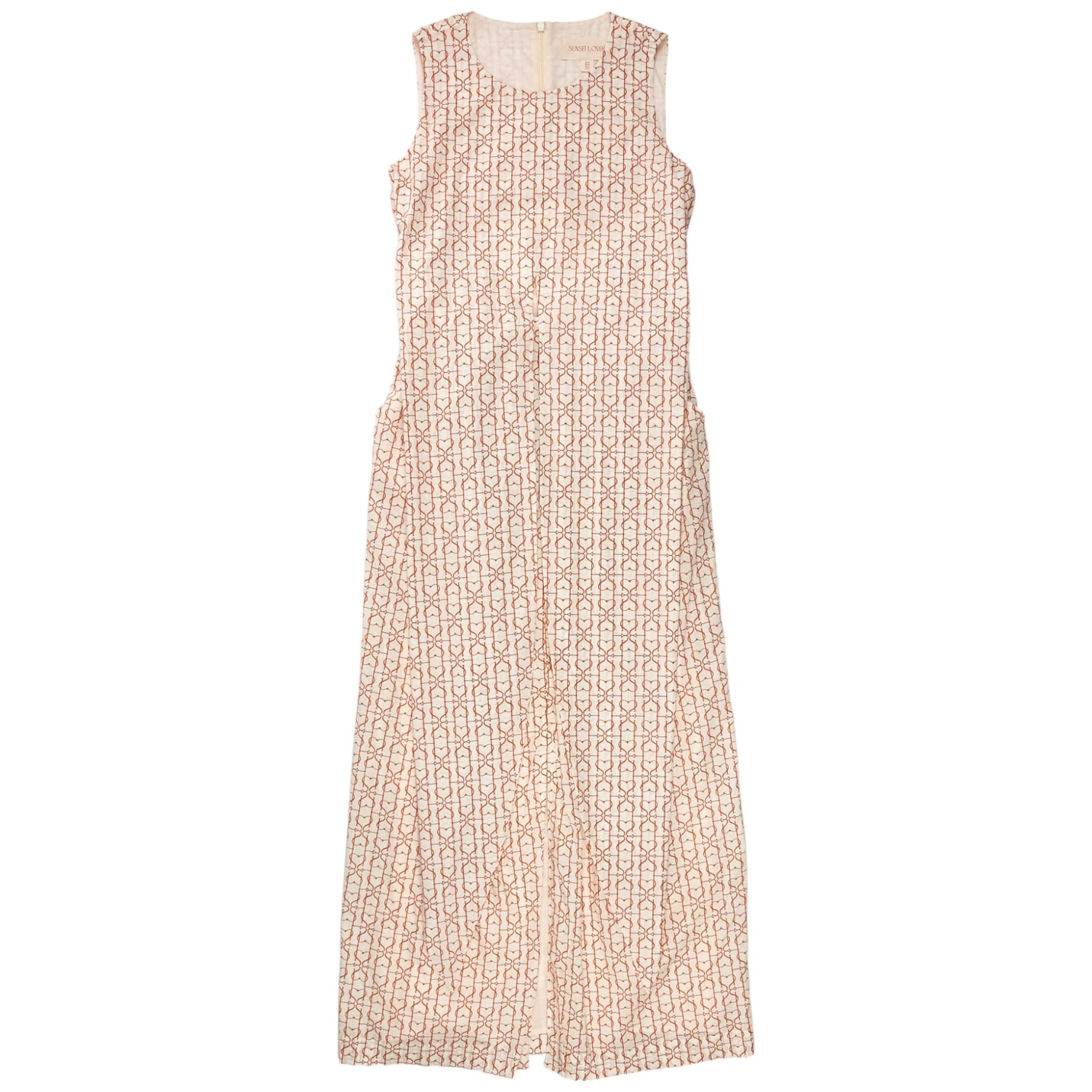 Sunset Lover Cream Cut-Out Tie Dress