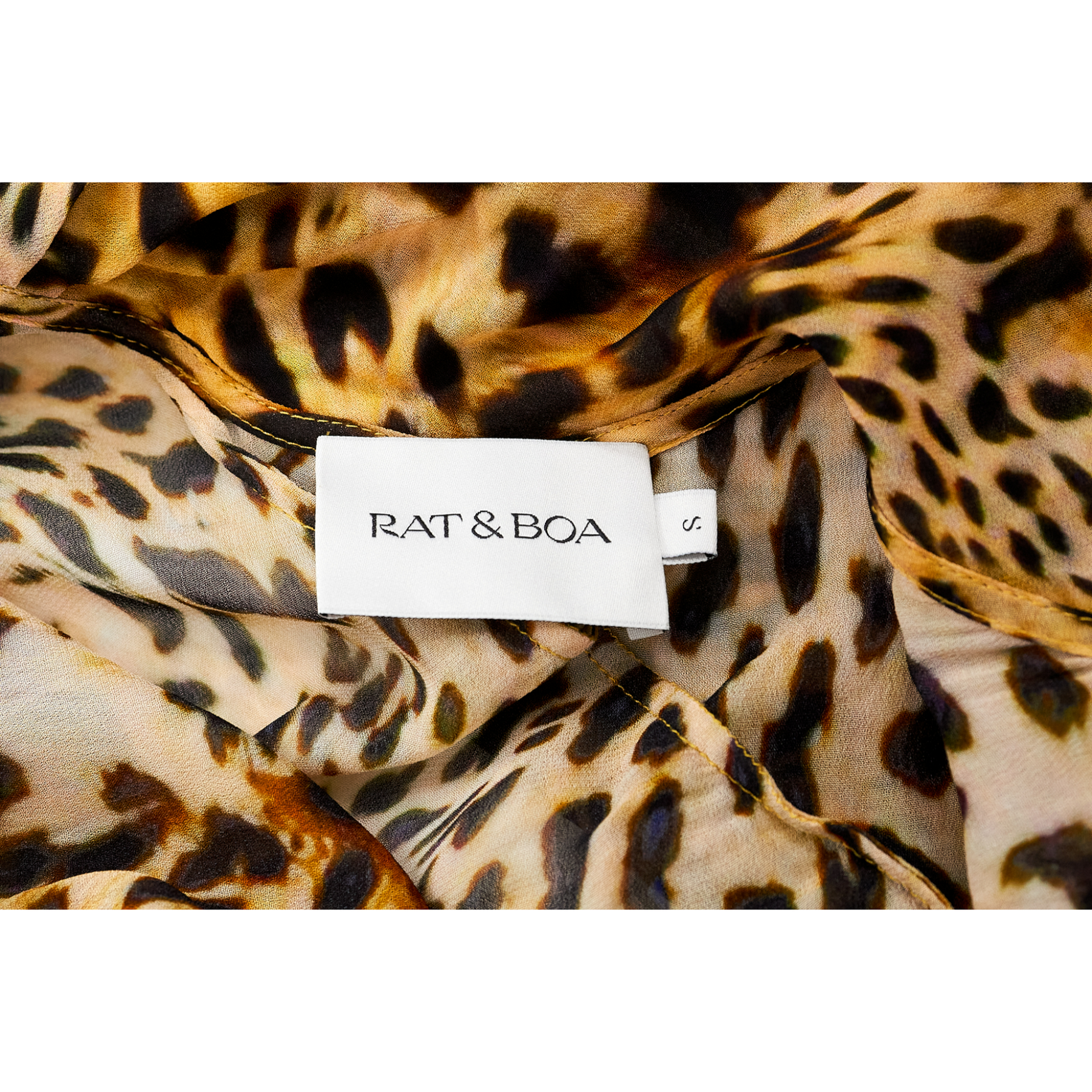 Rat & Boa Brown Leopard Print Maxi Dress